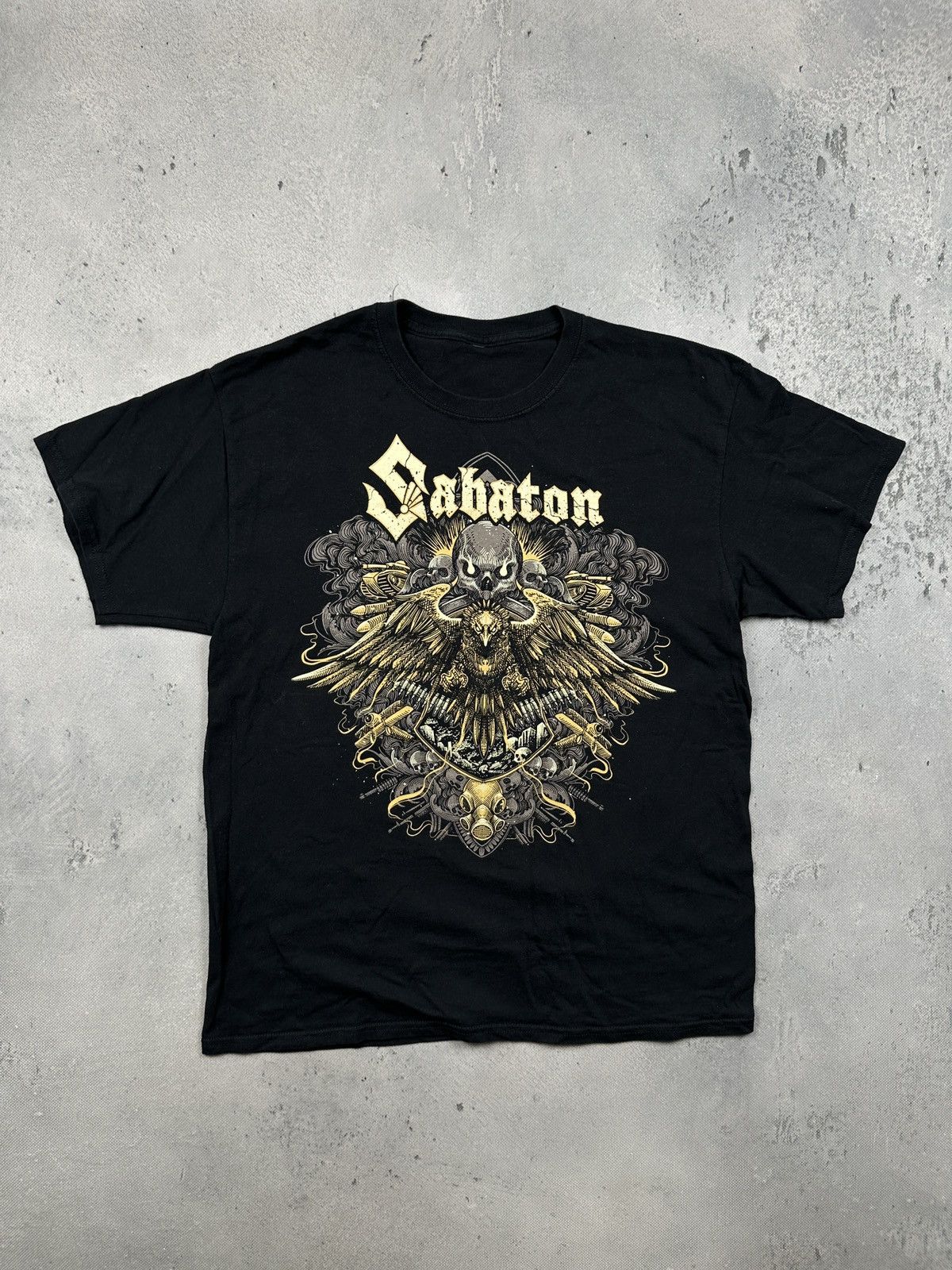 Band Tees Vintage Sabaton Band Tee Y2K Metal Goth Graphic T Shirt 00s Size US M / EU 48-50 / 2 - 1 Thumbnail