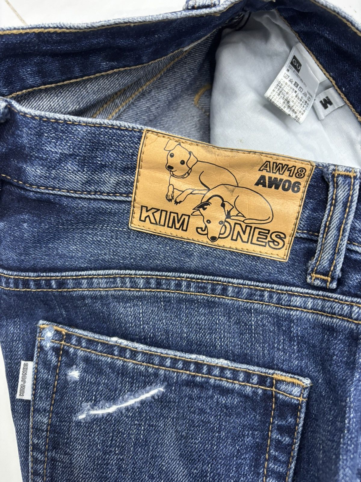 GU × Jun Takahashi × Kim Jones Kim Jones AW18 AW06 Patchwork Distressed Denim GU jeans Size US 29 - 9 Thumbnail