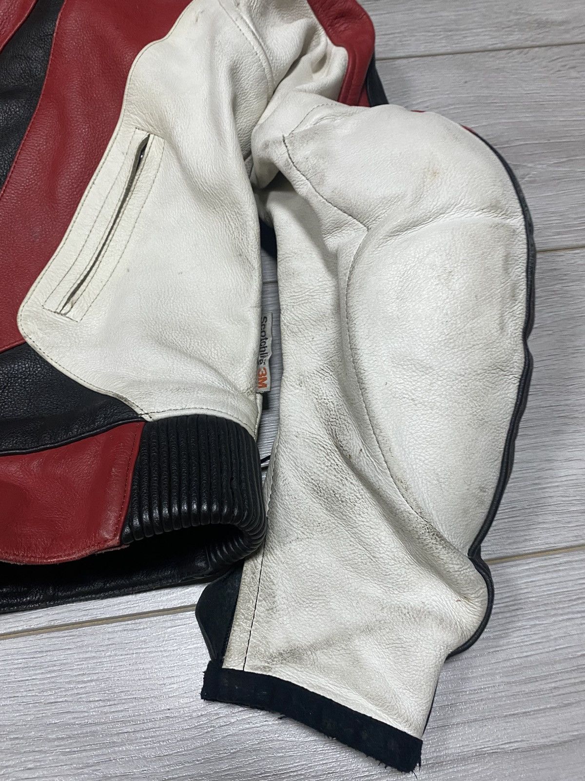 Other IXS leather vintage racing moto jacket protection Size US M / EU 48-50 / 2 - 10 Thumbnail