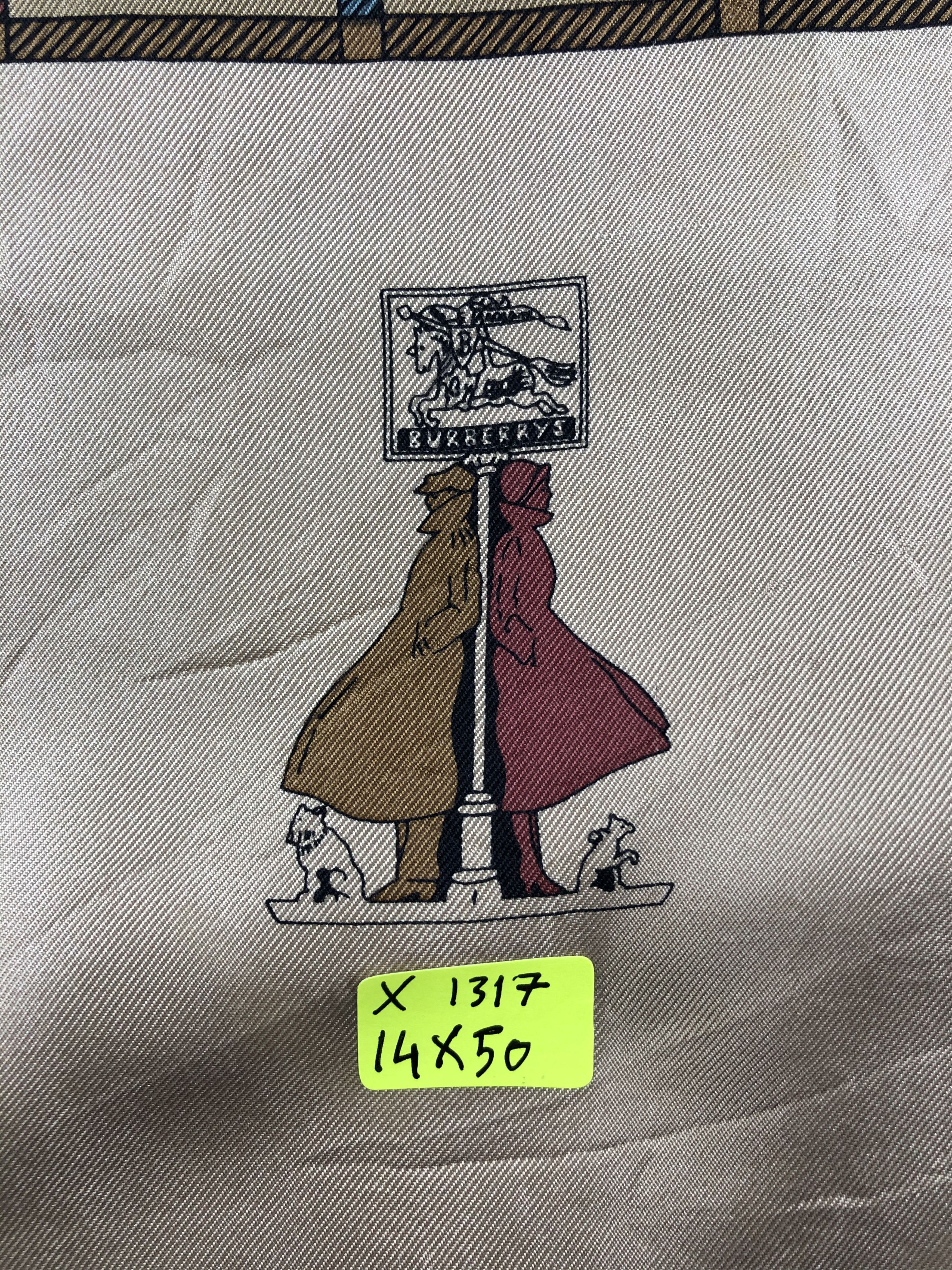Vintage Vintage Burberry Silk Scarf Size ONE SIZE - 7 Thumbnail