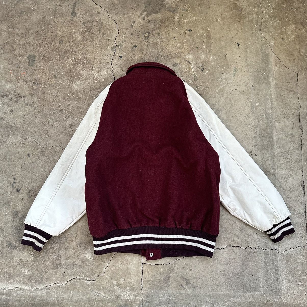 Vintage Authentic Vintage 80s Maverick USA M Leather Varsity Jacket Size US L / EU 52-54 / 3 - 9 Thumbnail