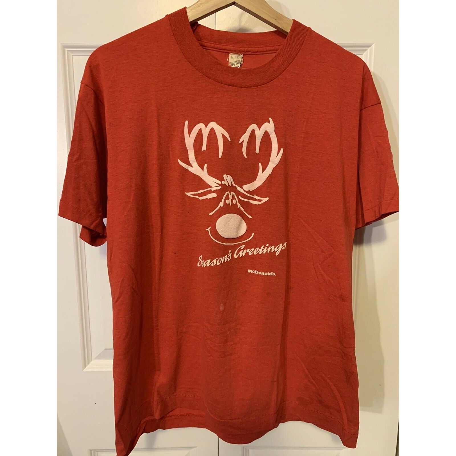 Other Vintage Mcdonald's Seasons Greetings Men’s Sz L T Shirt Sc Size US L / EU 52-54 / 3 - 6 Thumbnail