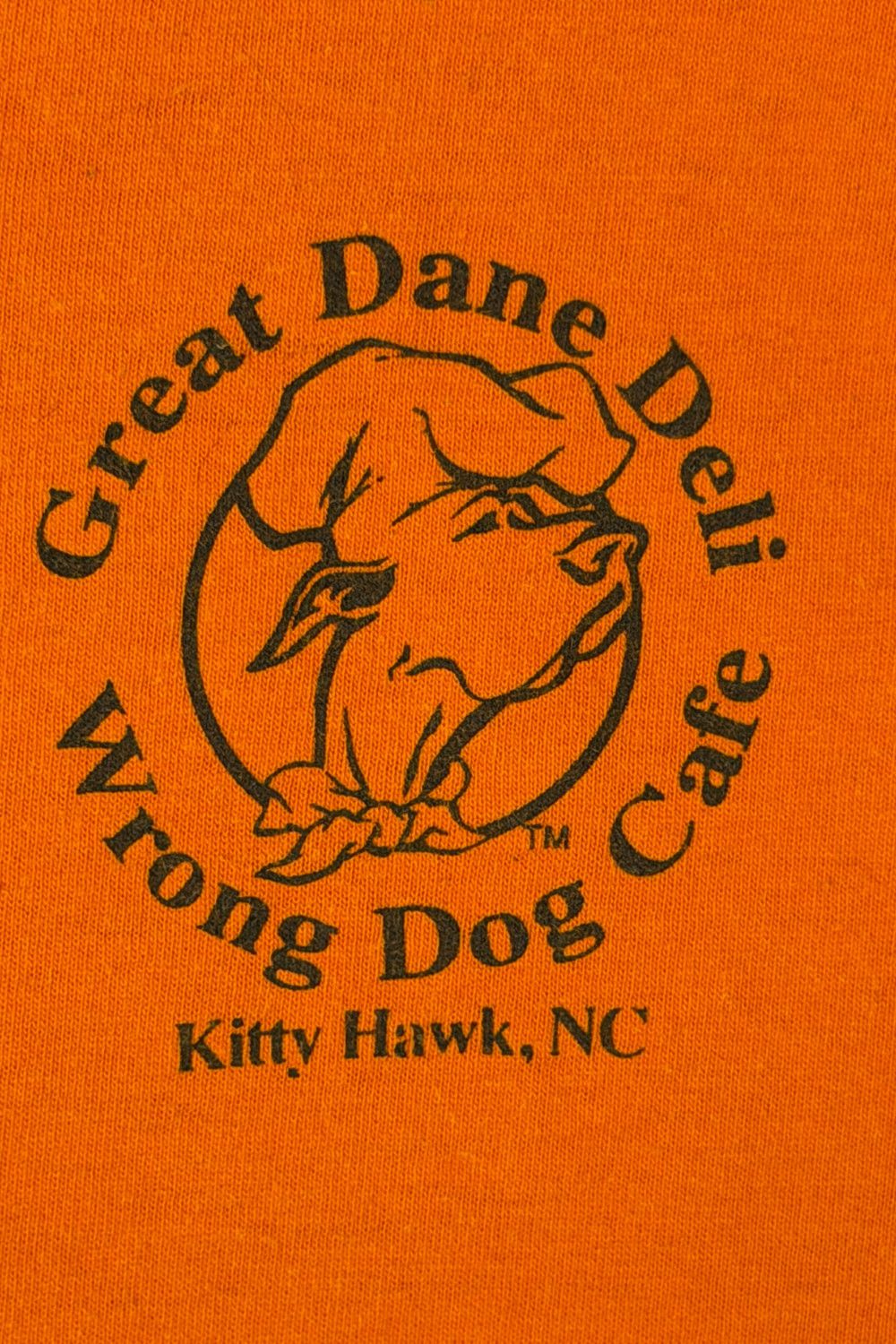 Anvil Vintage 90s Wrong Dog Cafe Great Dane Graphic Tee Dave Size US XXL / EU 58 / 5 - 5 Thumbnail