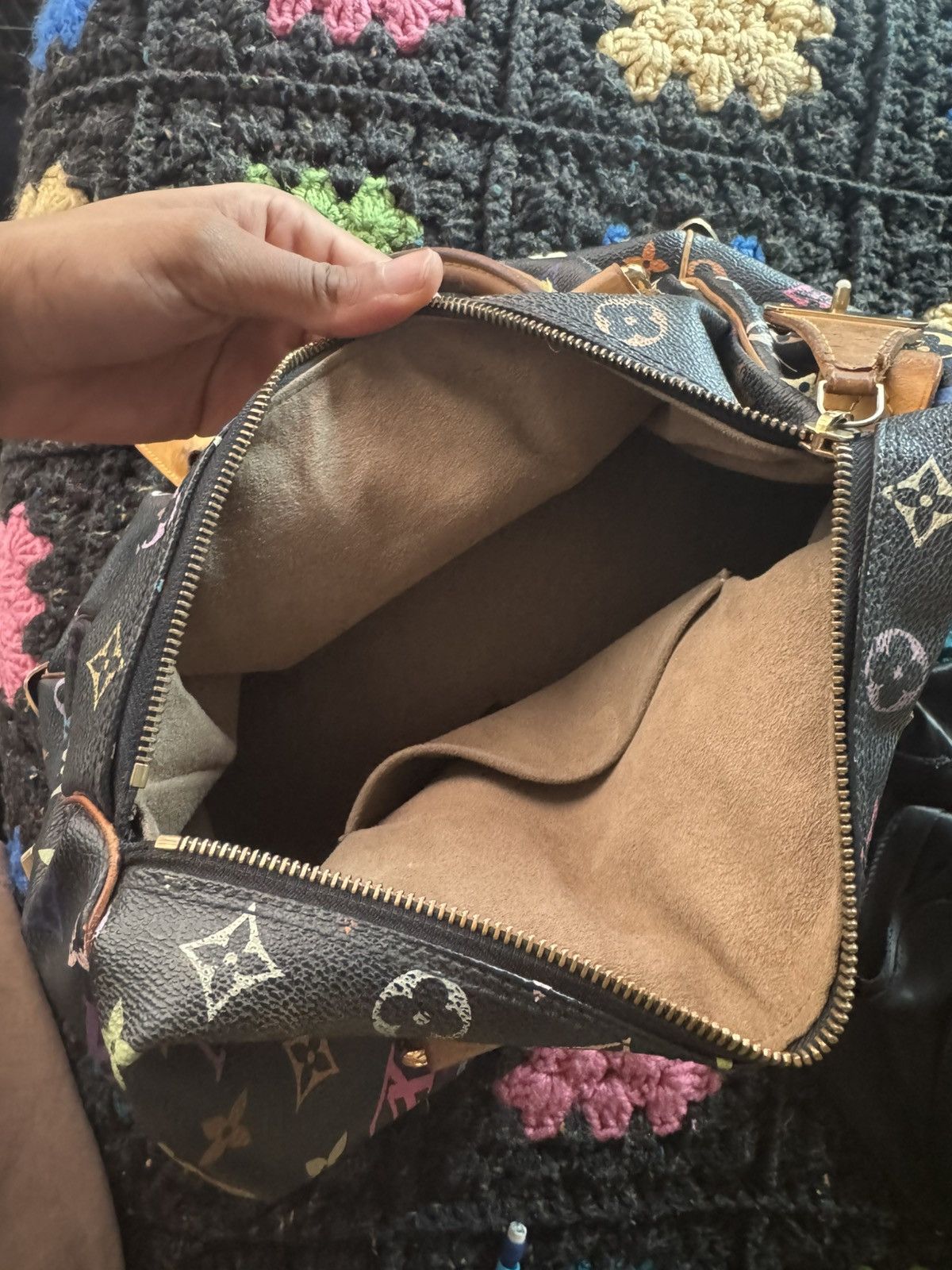 Louis Vuitton × Takashi Murakami Louis Vuitton x Murakami Vintage Leather Speedy Bag Size ONE SIZE - 12 Thumbnail