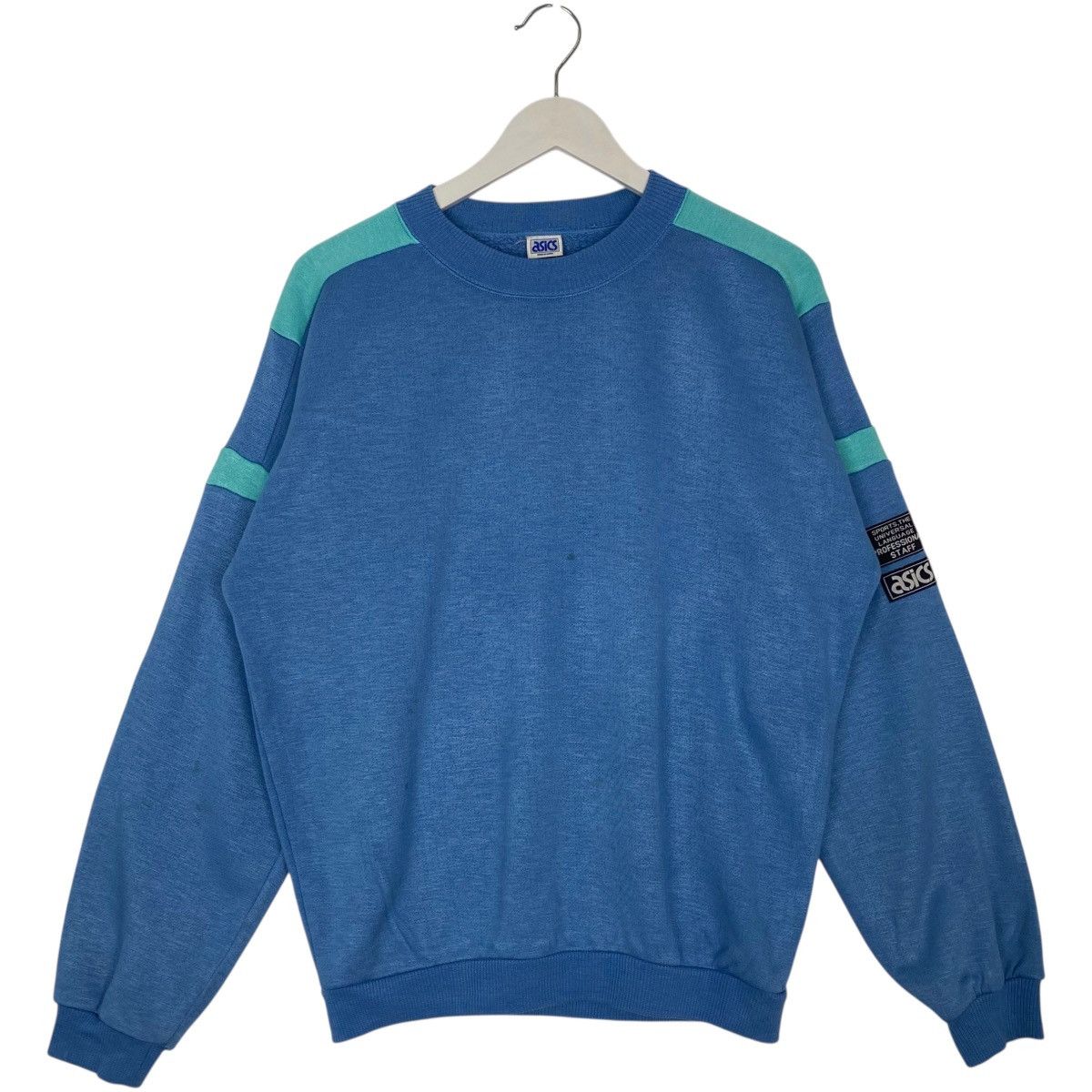 Other Vintage 90s Acisc Sweatshirt Crewneck Blue Made In Japan Size US M / EU 48-50 / 2 - 1 Thumbnail