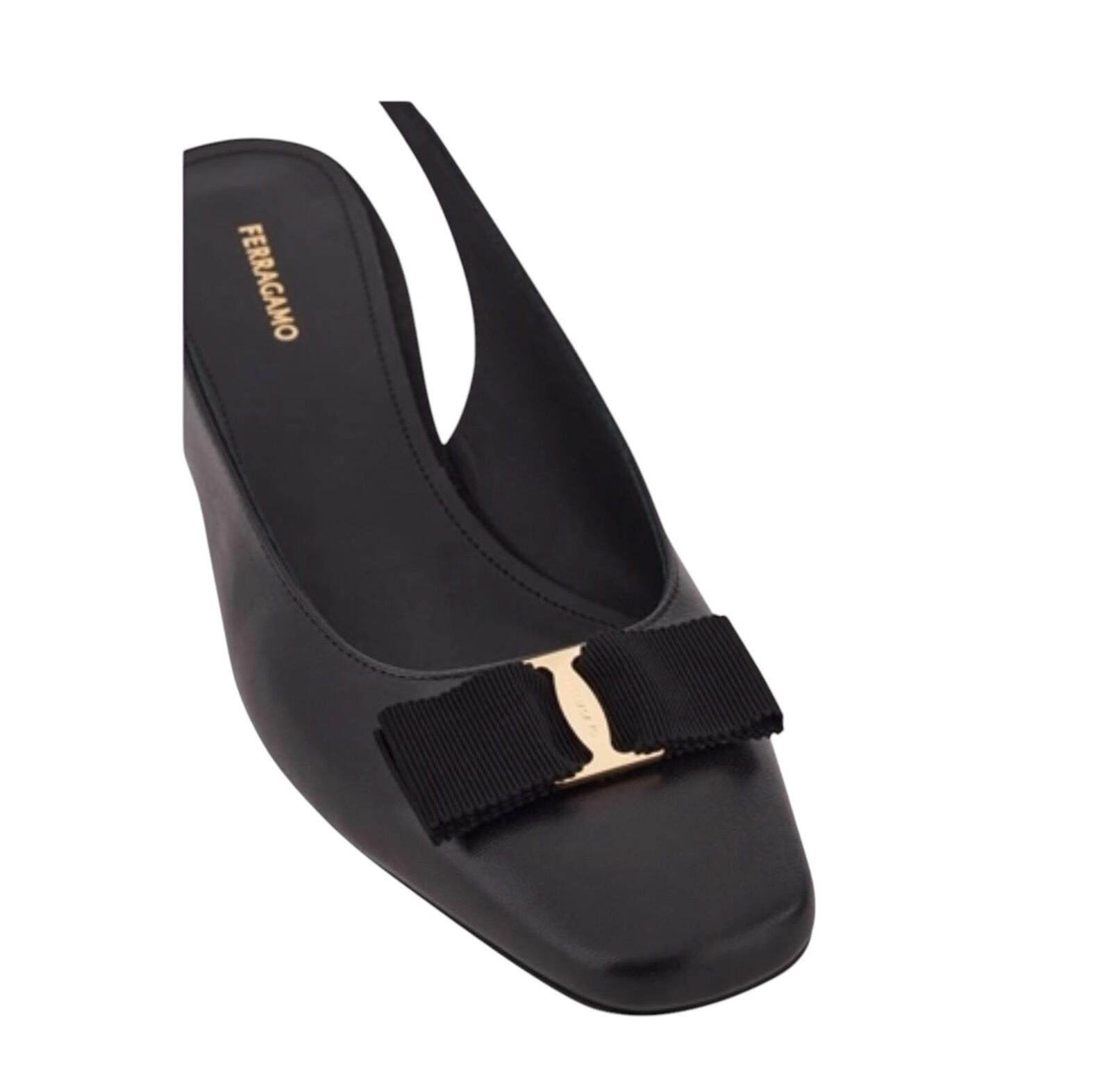 Salvatore Ferragamo Ferragamo Iconic Bow Slingback Size ONE SIZE - 4 Thumbnail
