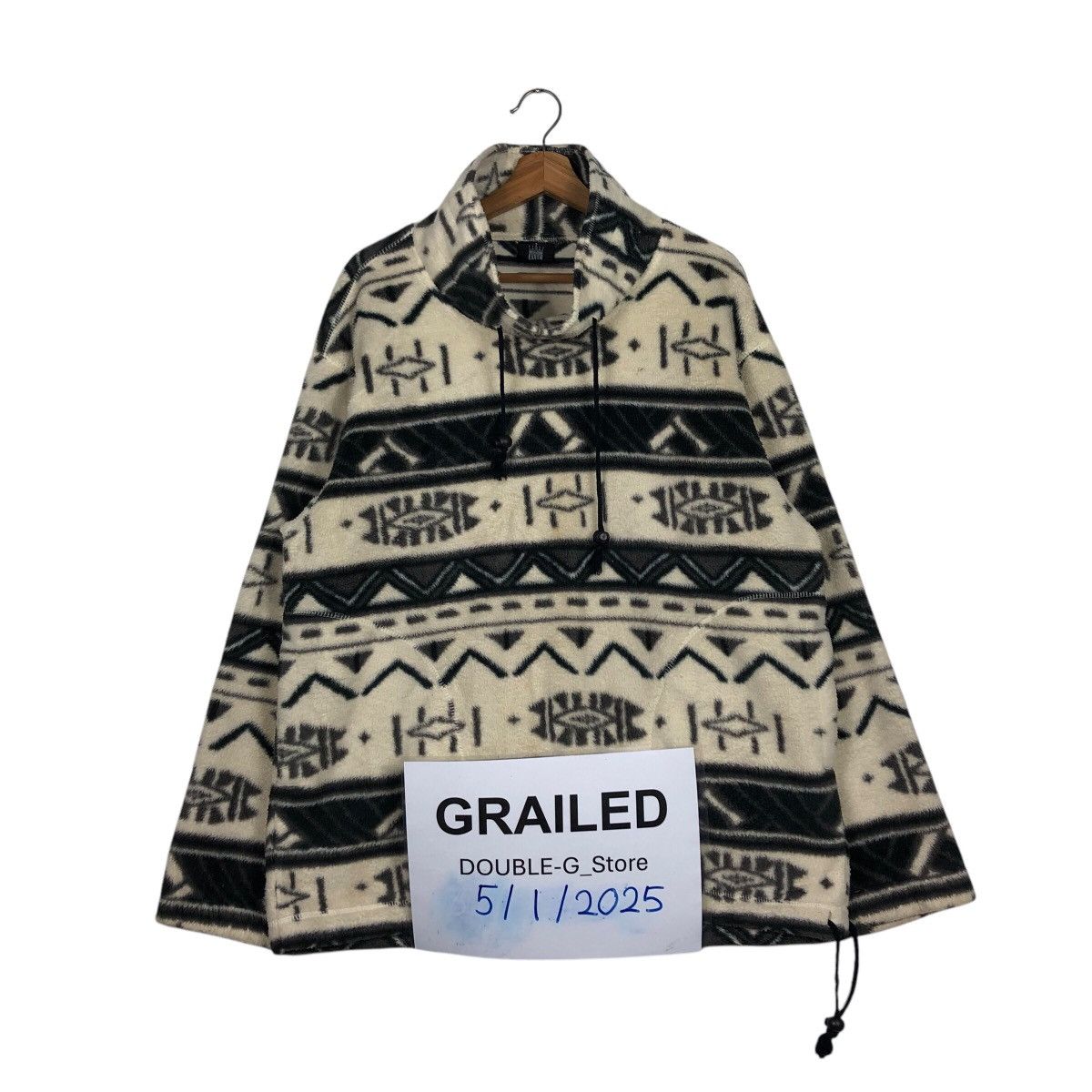 Japanese Brand Vintage Navajo Native Aztec Design Fleece Ksfc Issey Miyake Size US M / EU 48-50 / 2 - 1 Thumbnail
