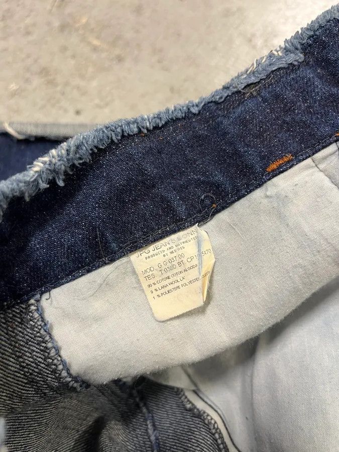 Jean Paul Gaultier × Vintage 2000s Jean Paul Gaultier Patchwork Long Denim Skirt Size 28" / US 6 / IT 42 - 12 Thumbnail