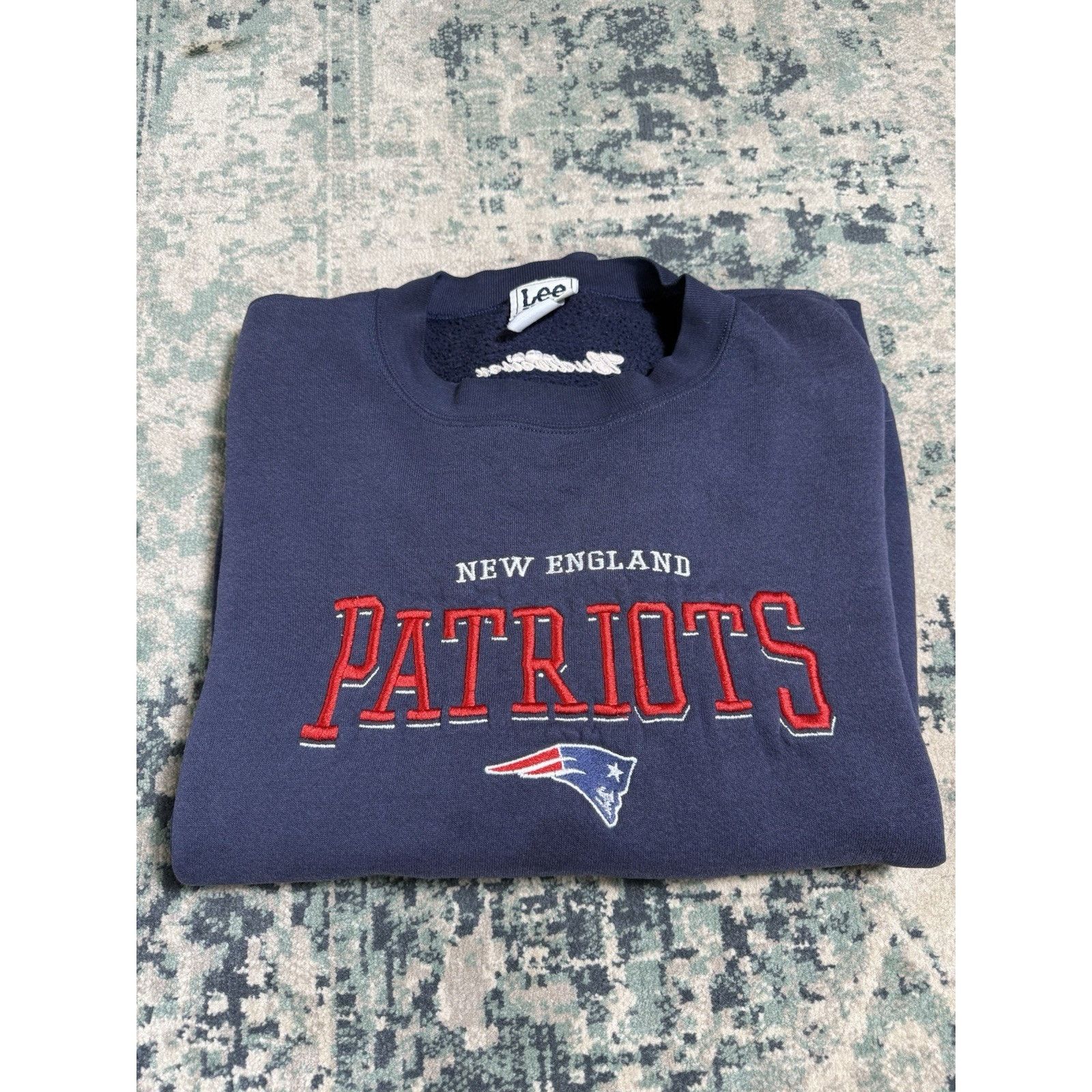 Lee VTG 90s Lee Sport New England Patriots Crewneck Mens XL Size US XL / EU 56 / 4 - 1 Thumbnail