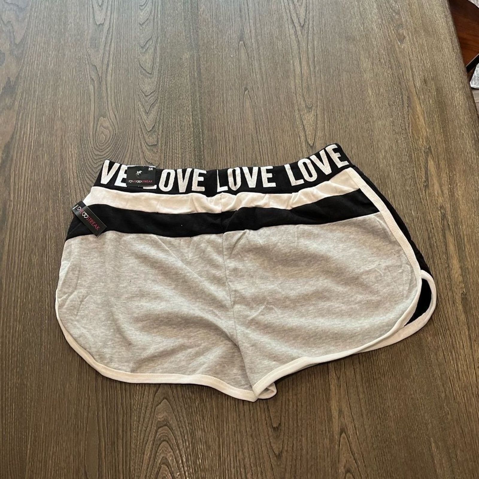 Vintage NWT Love Streak Womens Cotton Track Gym Shorts Size 3X Size 40" / US 18 - 4 Thumbnail