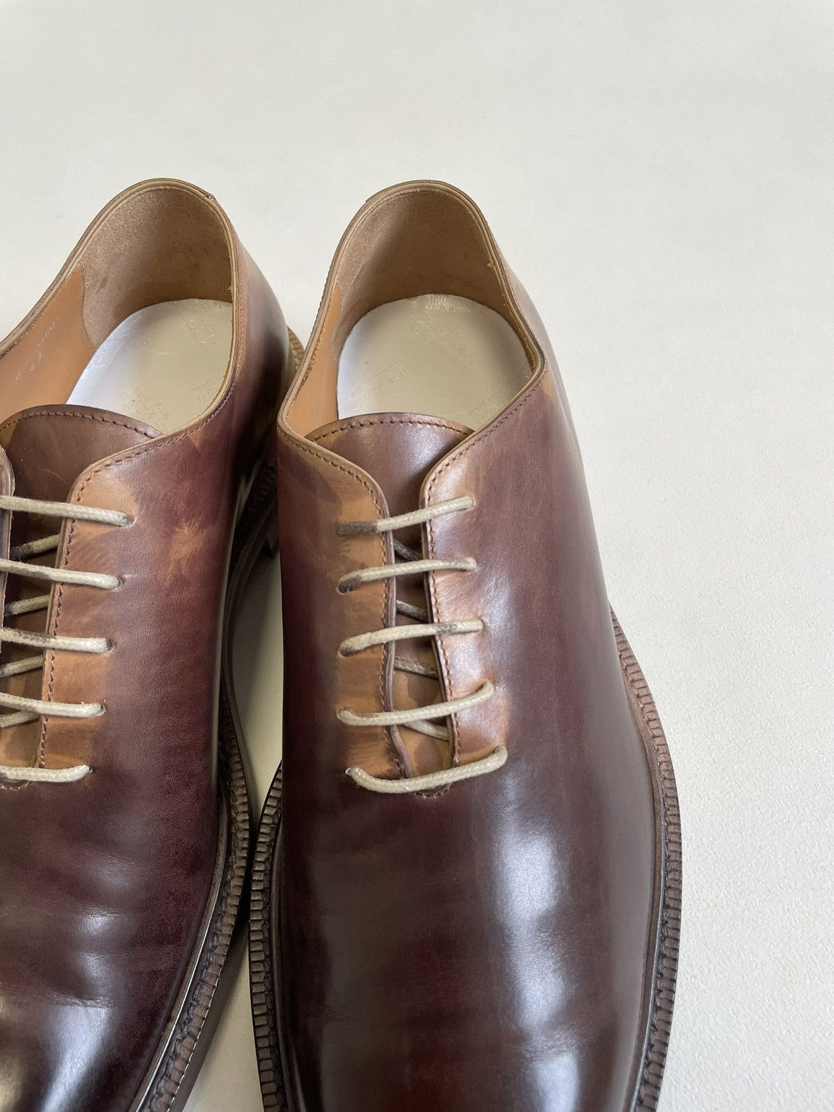 Maison Margiela A/W 17 ‘Hand Painted Patina’ Derby Shoes Size US 10 / EU 43 - 8 Thumbnail