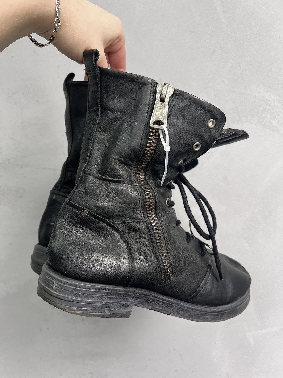 Replay Replay combat black boots avant garde guidi style y2k Size US 8 / EU 41 - 4 Thumbnail