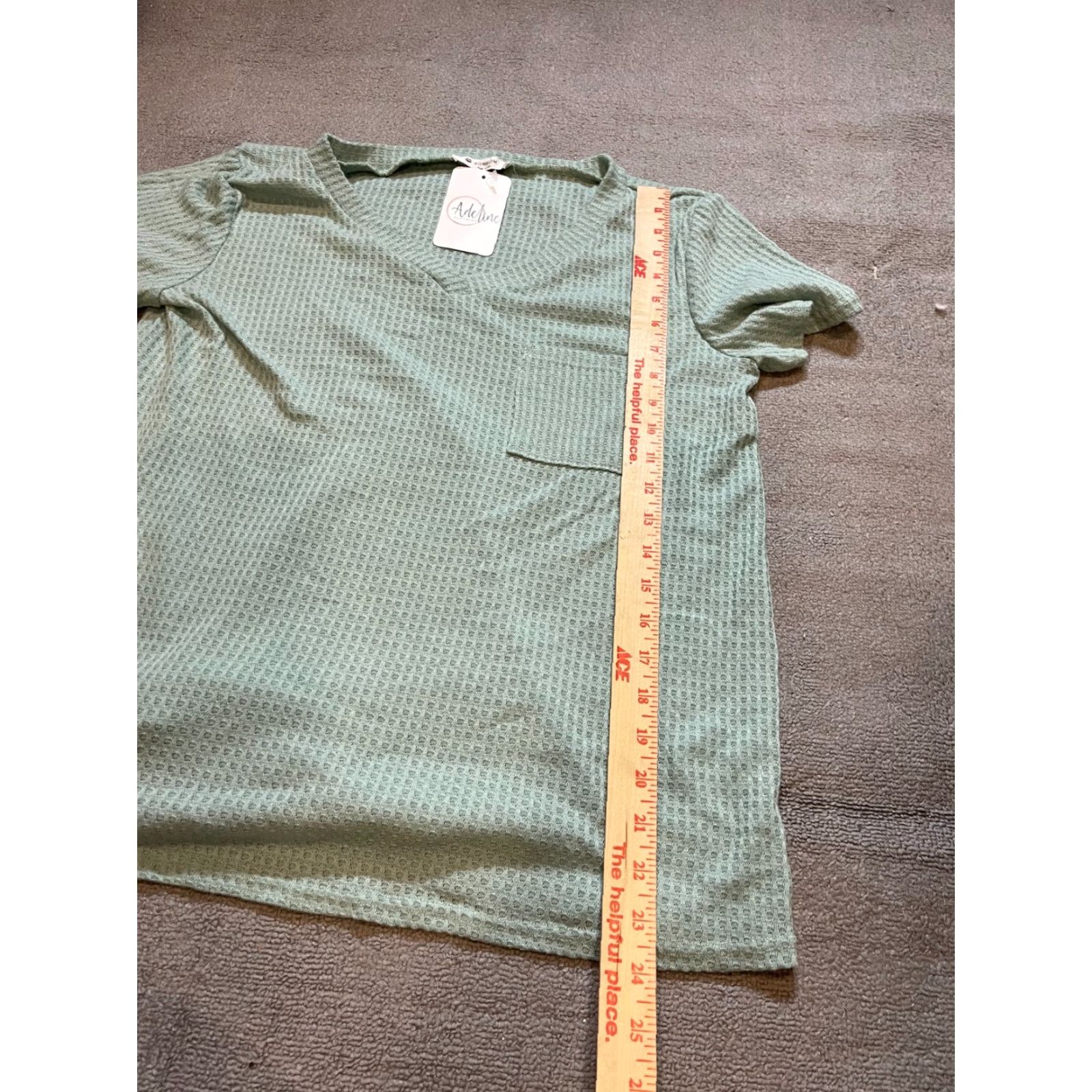 Vintage VINTAGE Bom Bom Shirt Womens Large L Short Sleeve Pocket Green 1990s Embellished With Tags New Century? Size L / US 10 / IT 46 - 2 Thumbnail