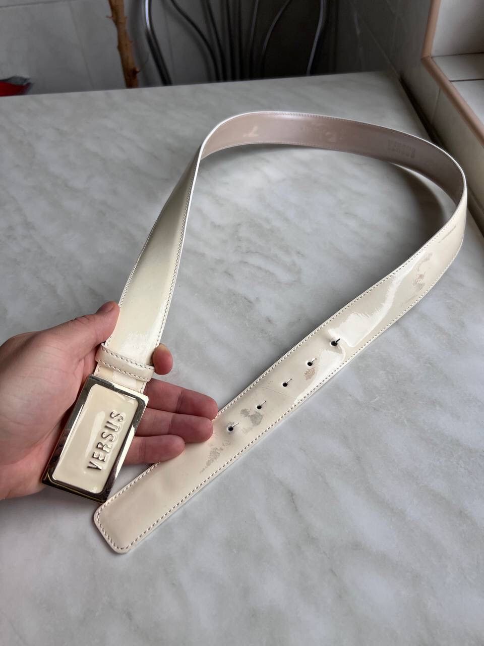 Versus Versace Versus Versace leather Buckle logo belt vintage Italy luxury Size ONE SIZE - 10 Thumbnail