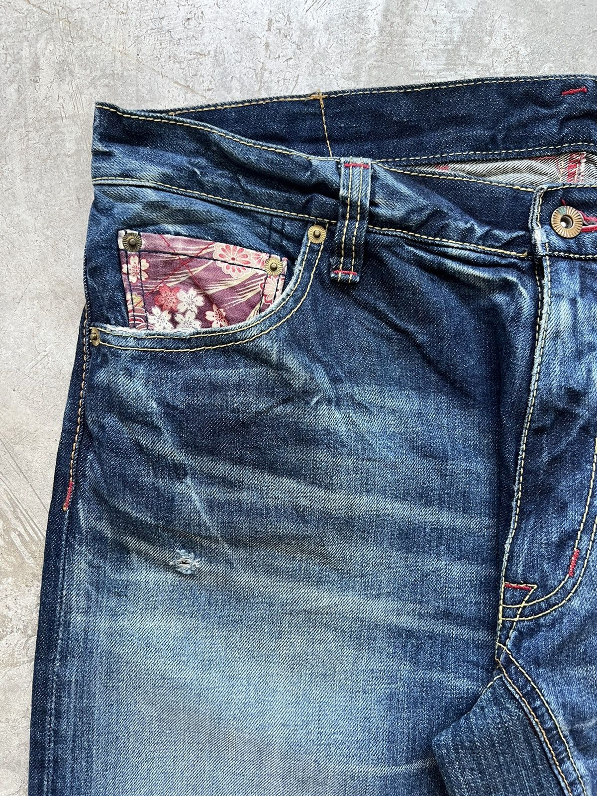 Vintage SOLD* Eternal Japan Boro Denim Cargo Pants Size US 36 / EU 52 - 6 Thumbnail