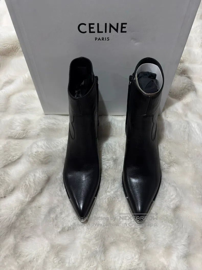 Celine CELINE Metal Toe Zipper Boots Size US 7 / EU 40 - 6 Thumbnail