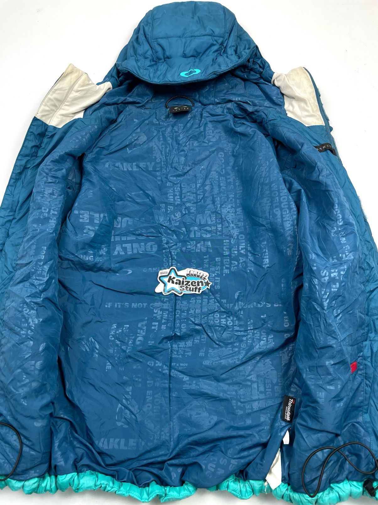 Oakley Rare Oakley Thinsulate Puffer Jacket - Two Tone - S Size S / US 4 / IT 40 - 9 Thumbnail