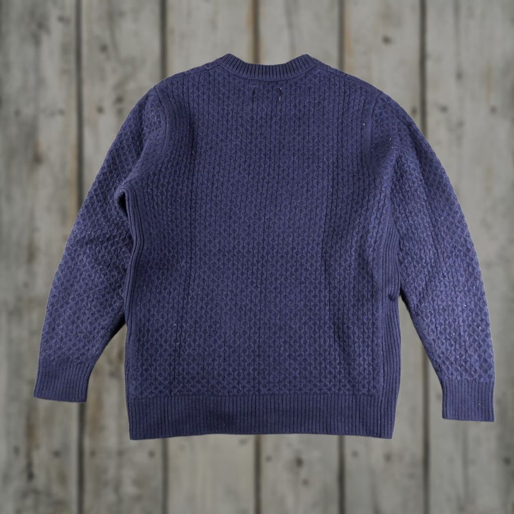 Reigning Champ Reigning Champ Sweatshirt Men XL Blue Wool Honeycomb Crewneck Chunky Pullover Size US XL / EU 56 / 4 - 1 Thumbnail