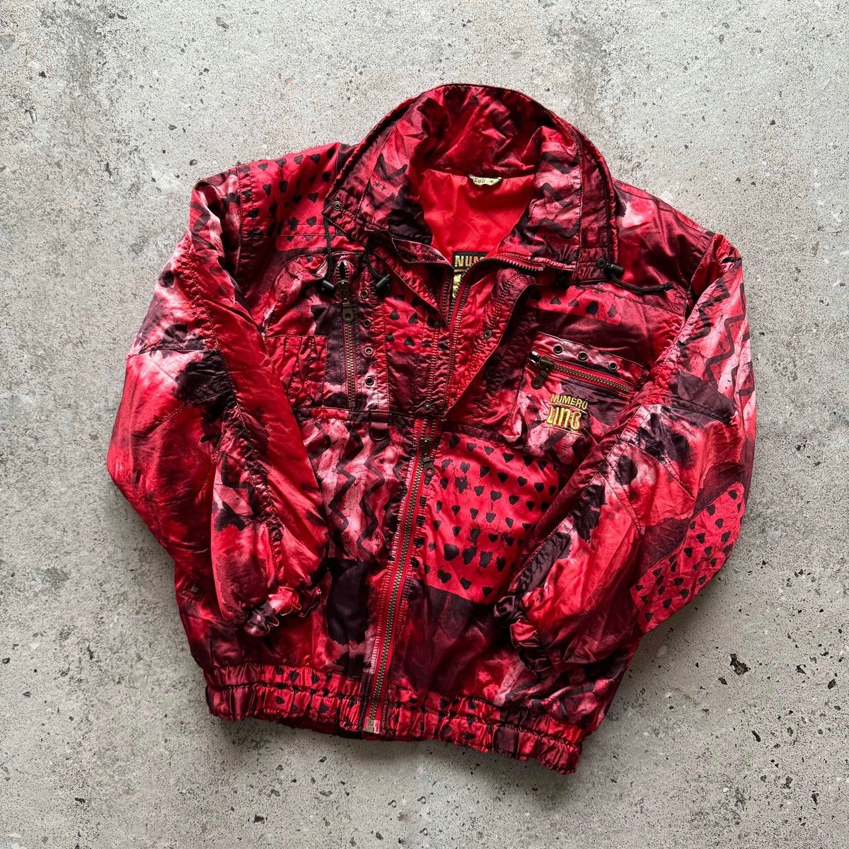 Other Numero Uno Retro Ski Jacket Red Patterned Vintage Snow Size US XL / EU 56 / 4 - 3 Thumbnail