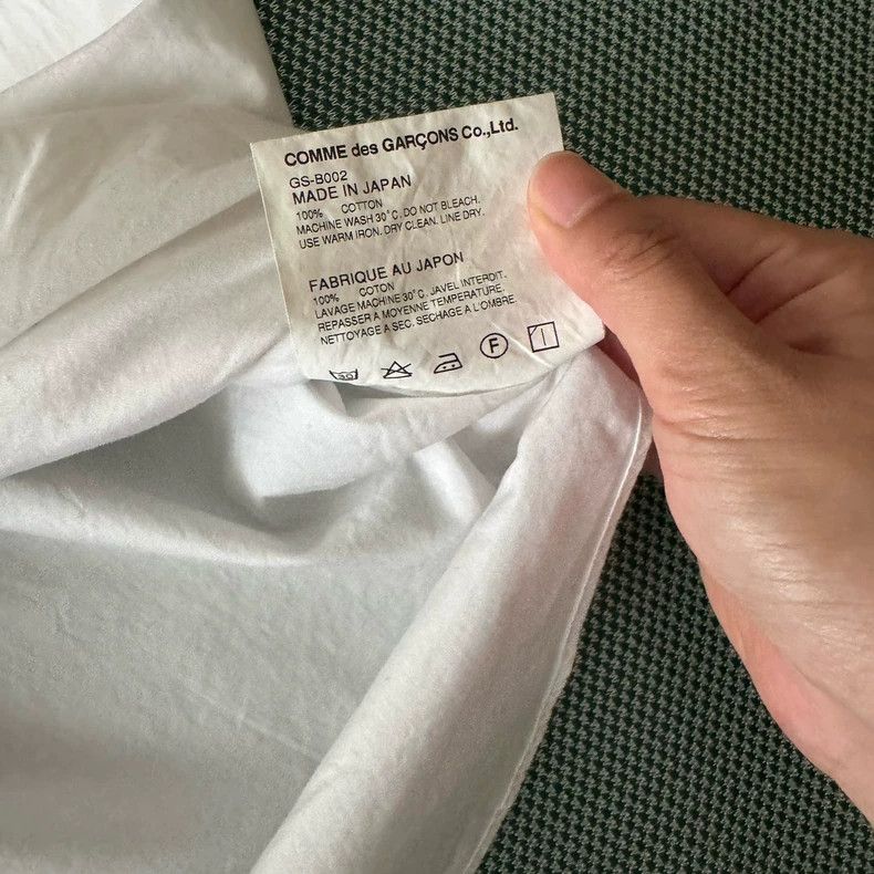 Comme des Garcons Comme Des Garcons White round neck shirt Size S / US 4 / IT 40 - 4 Thumbnail