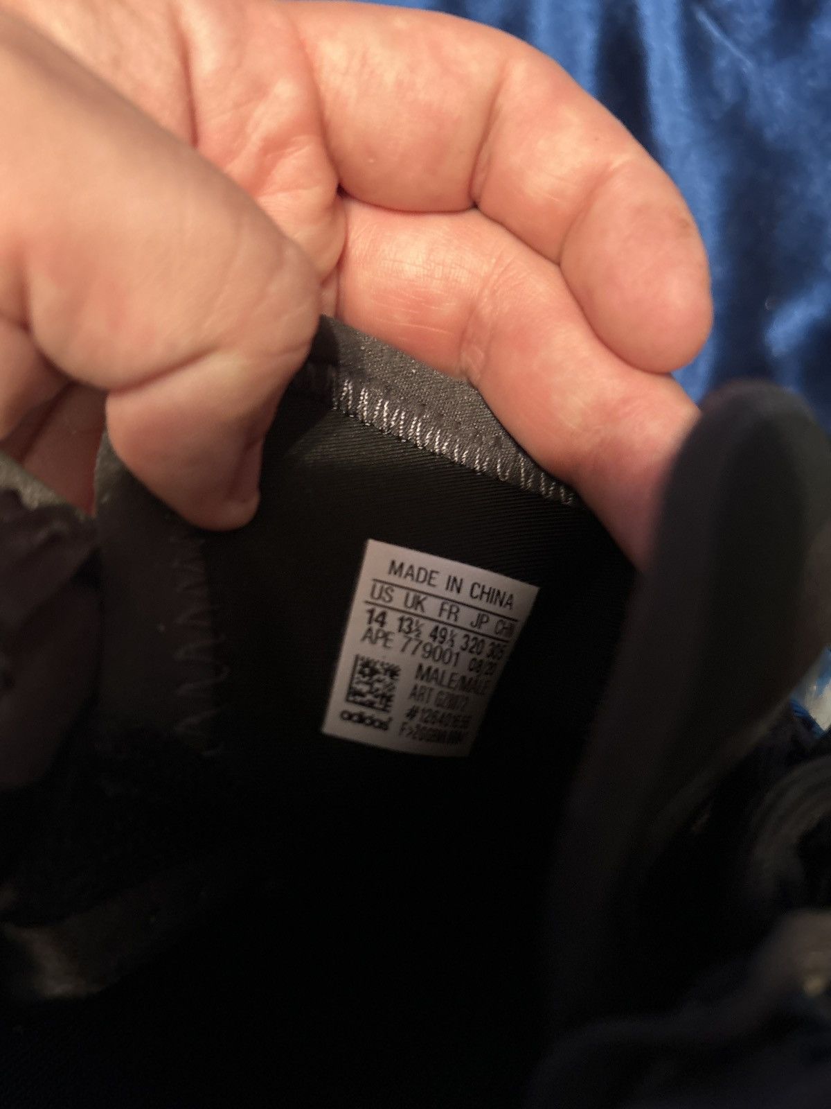 Yeezy quantum frozen blue sz 14