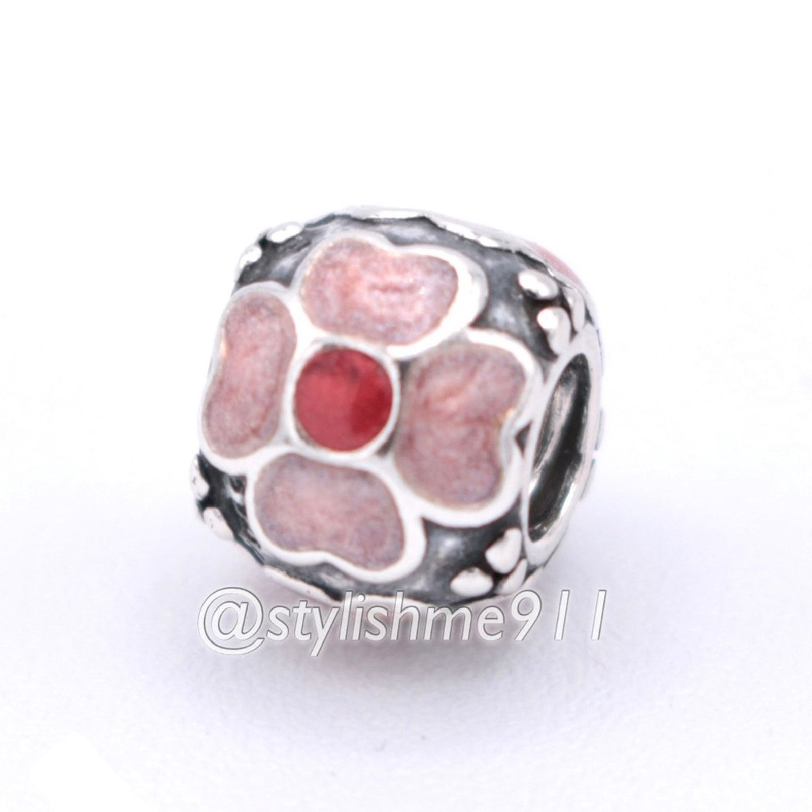 pandora Authentic PANDORA Red Daisy Charm - 790433ER Size ONE SIZE - 8 Thumbnail