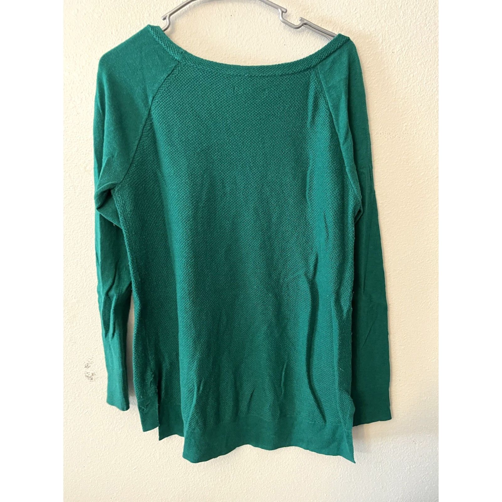 American Eagle Outfitters AMERICAN EAGLE Sweater Womens Large Pullover Knit Round Neck Green Casual Sleeve Long Sleeve Size L / US 10 / IT 46 - 2 Thumbnail
