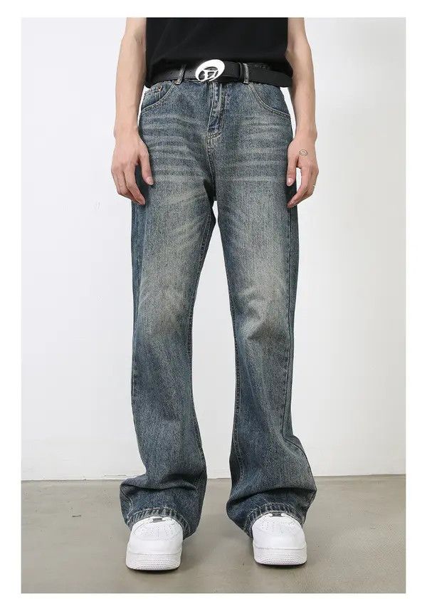 VIBE Trendy American retro flared straight jeans Size US 32 / EU 48 - 7 Thumbnail