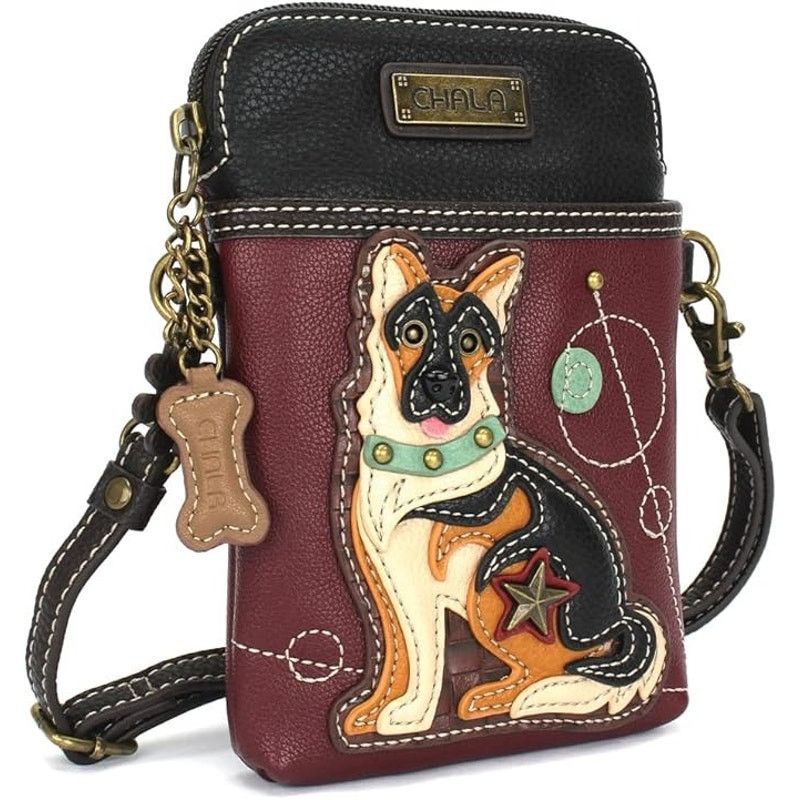 Designer Chala Vegan Leather Doggie Mini Crossbody Cell Phone Bag Size ONE SIZE - 9 Thumbnail
