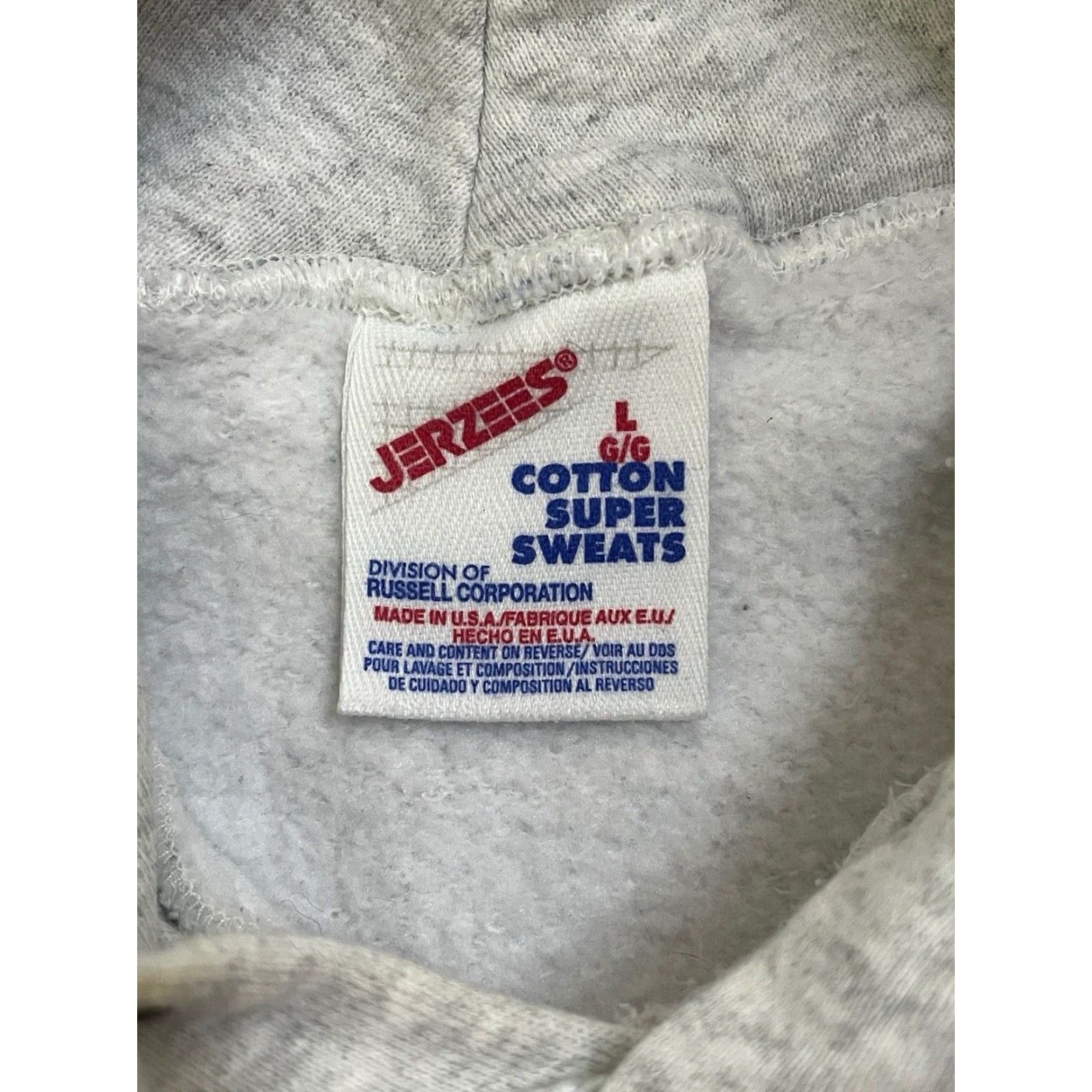 Jerzees VINTAGE Denali Alaska Hoodie Sweatshirt Mens L Gray 90s Made in USA Jerzees Hoodie Size US L / EU 52-54 / 3 - 4 Thumbnail