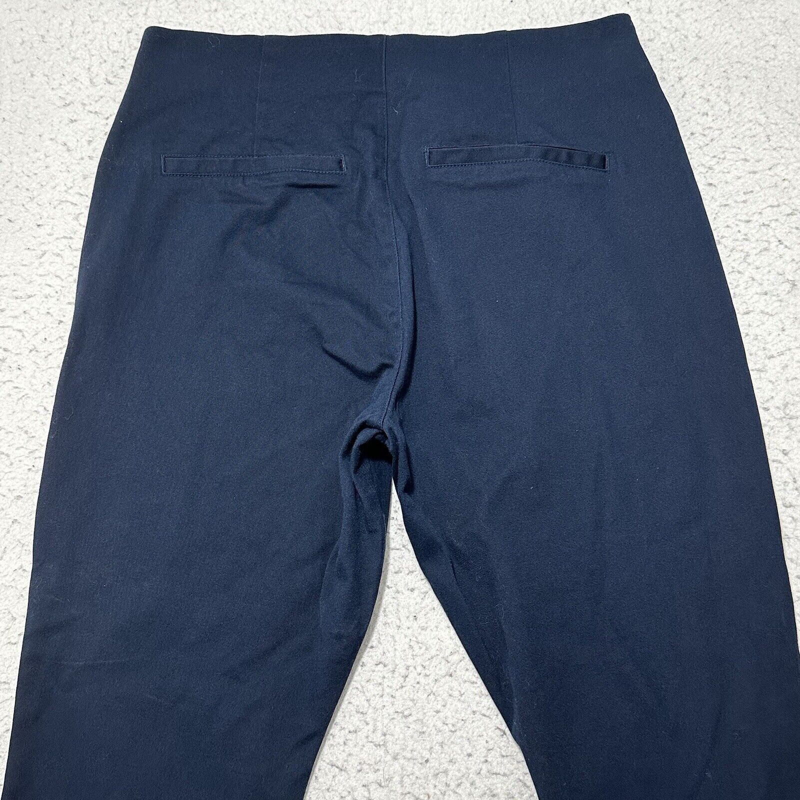 Old Navy Old Navy 12 Blue Flat Front Dress Pants High Rise 27" Inseam Size 34" / US 12 / IT 48 - 7 Thumbnail