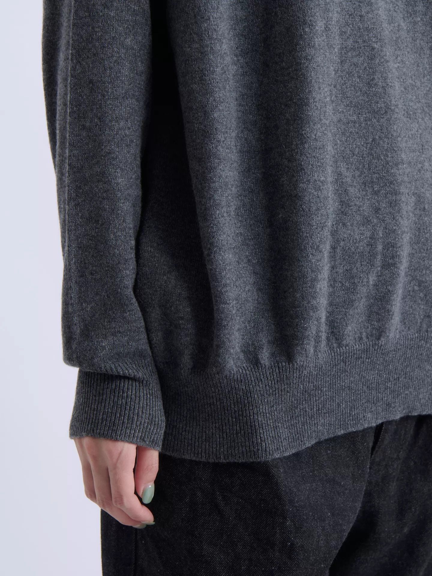 Prada PRADA Charcoal Gray Turtleneck Cashmere Sweater Size XS / US 0-2 / IT 36-38 - 7 Thumbnail