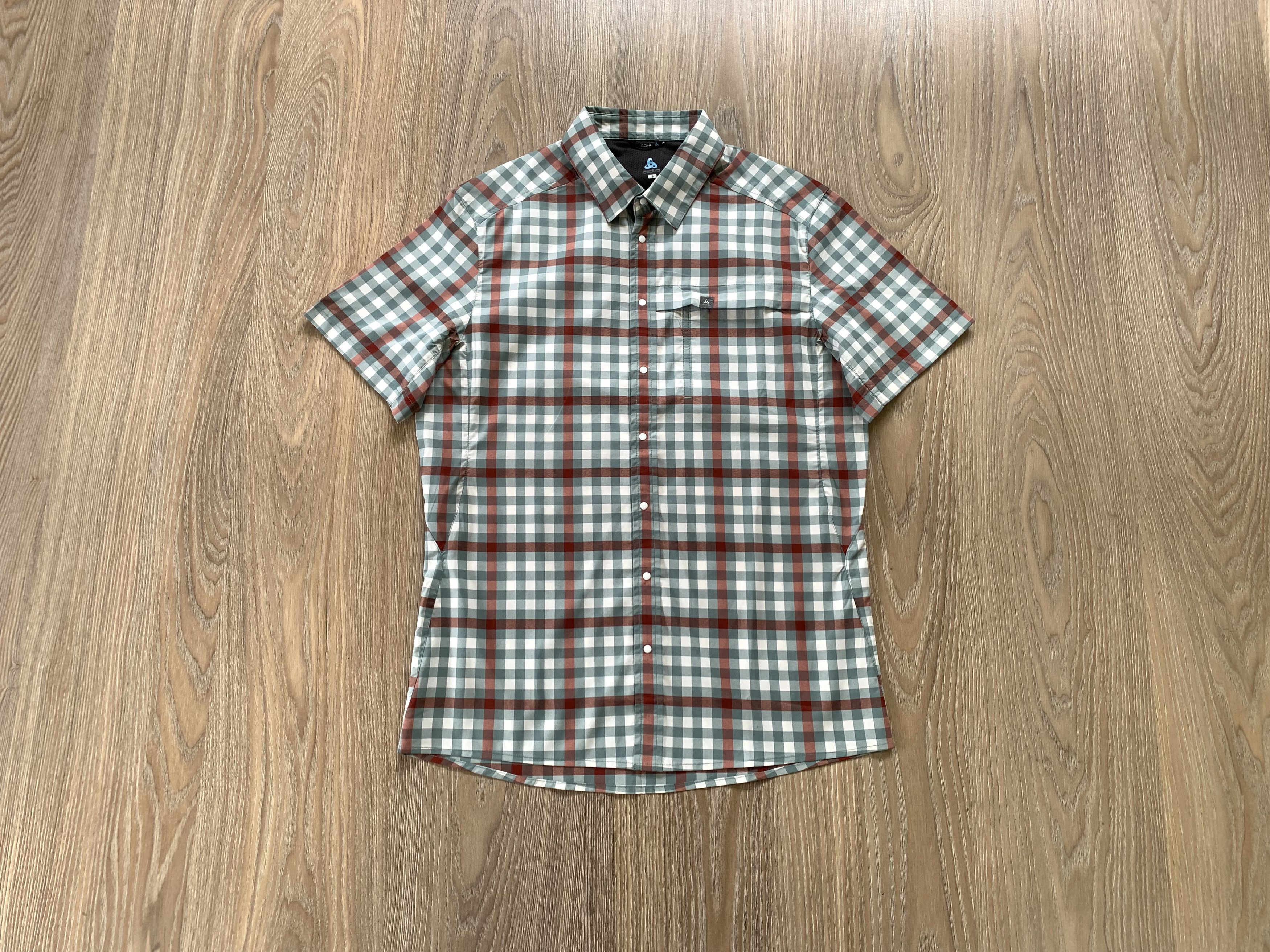 Odlo Odlo Womens Ultra Light Plaid Treking Short Sleeve Shirt Size S / US 4 / IT 40 - 9 Thumbnail