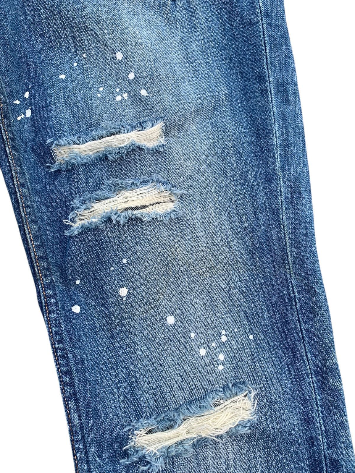 Kapital NUMBER (N)INE PATCHWORK MUSIC NOTE DISTRESSED DENIM JEANS Size US 30 / EU 46 - 12 Thumbnail