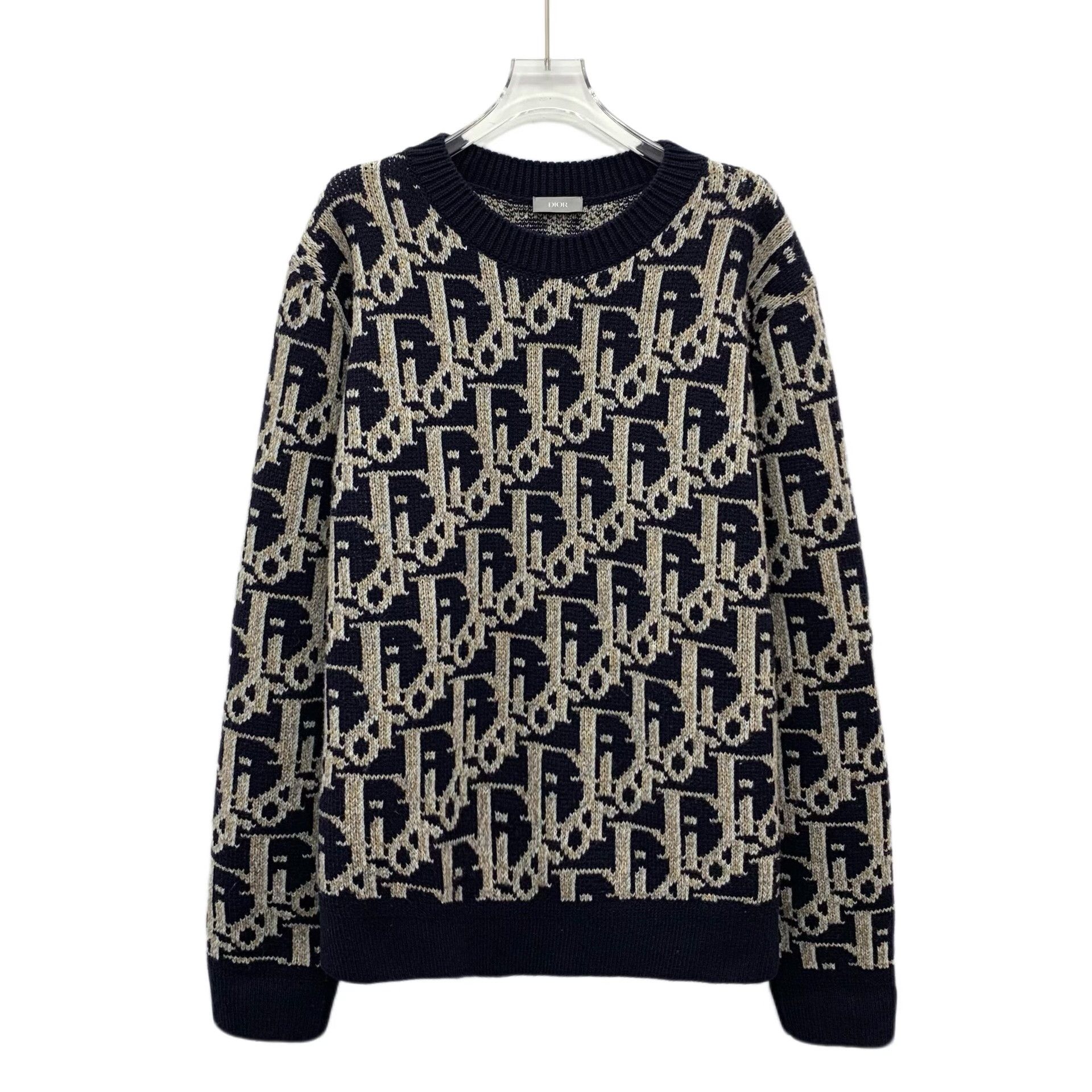 Dior Dior Oblique Monogram Knit Sweater Size XL Size US XL / EU 56 / 4 - 1 Thumbnail