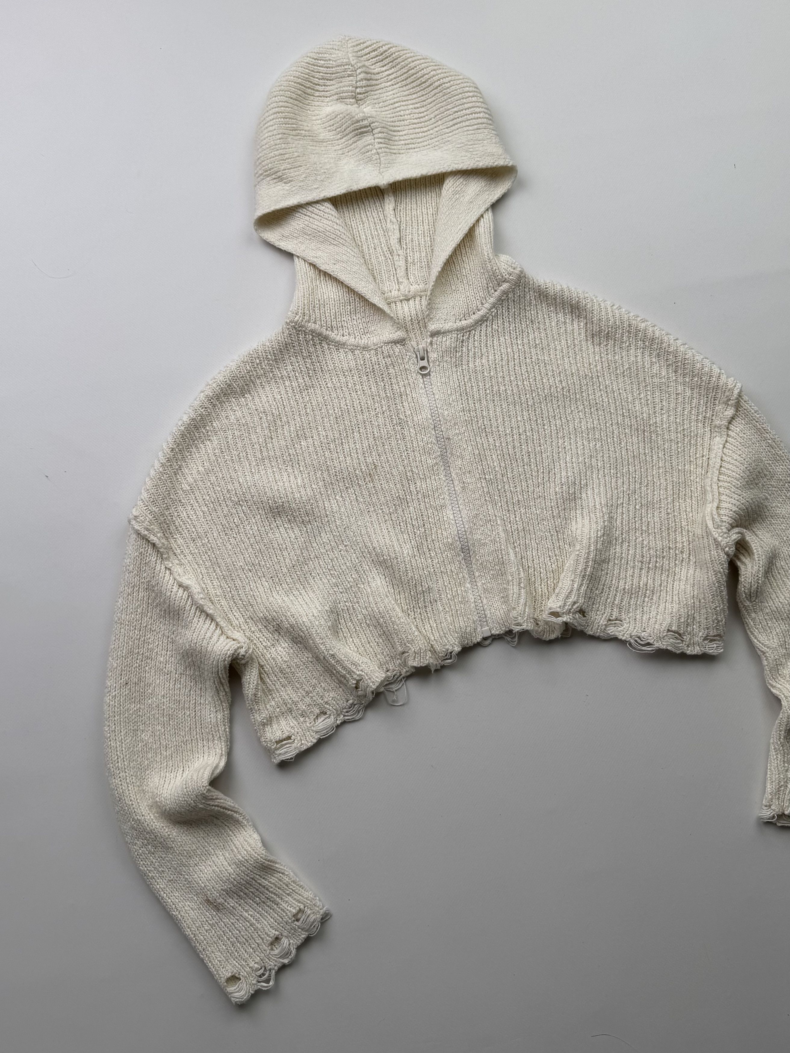 Vintage Vintage Cropped Hoodie B749(V328)E2 Size S / US 4 / IT 40 - 2 Thumbnail