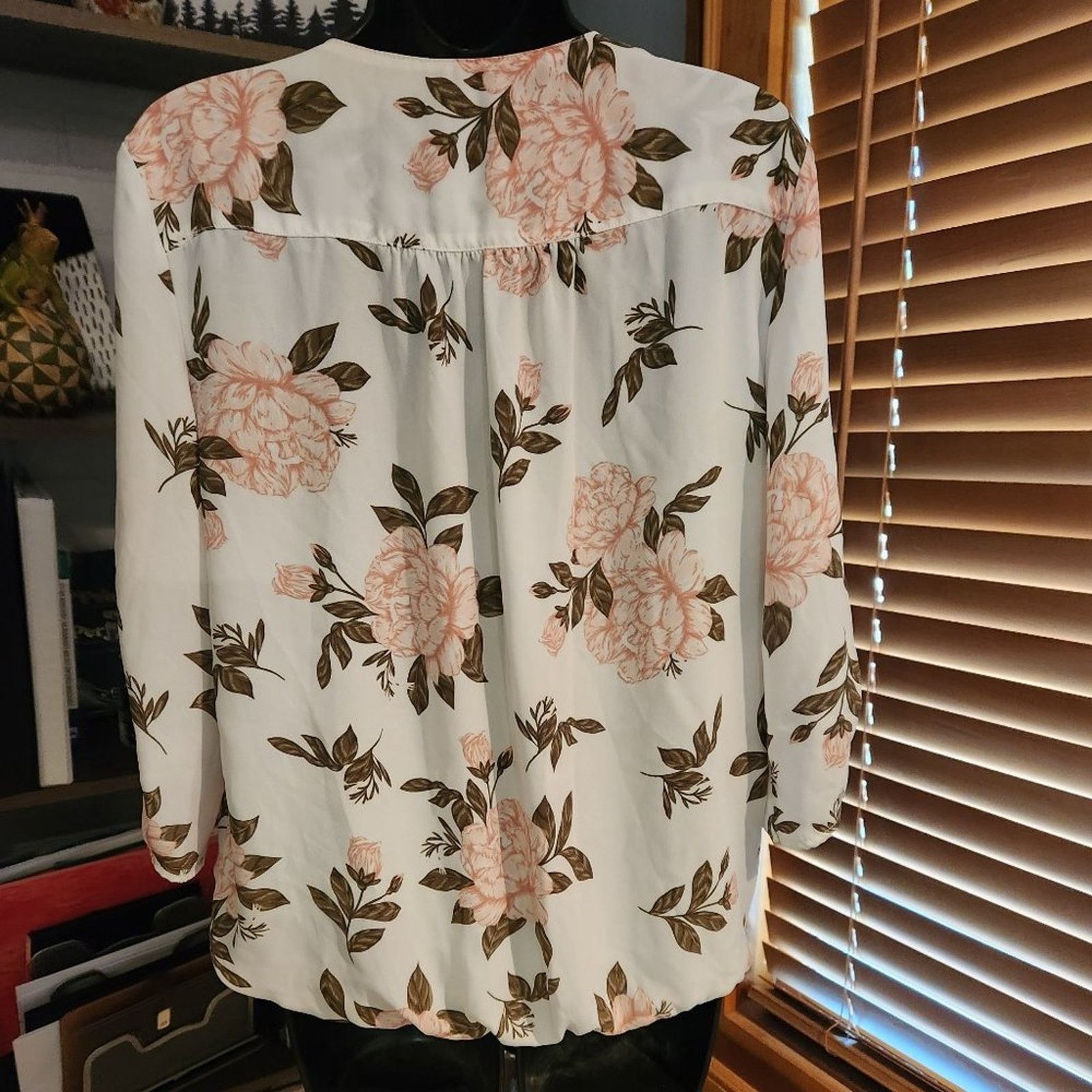 Other Floral Boho Lightweight Blouse Size M / US 6-8 / IT 42-44 - 3 Thumbnail