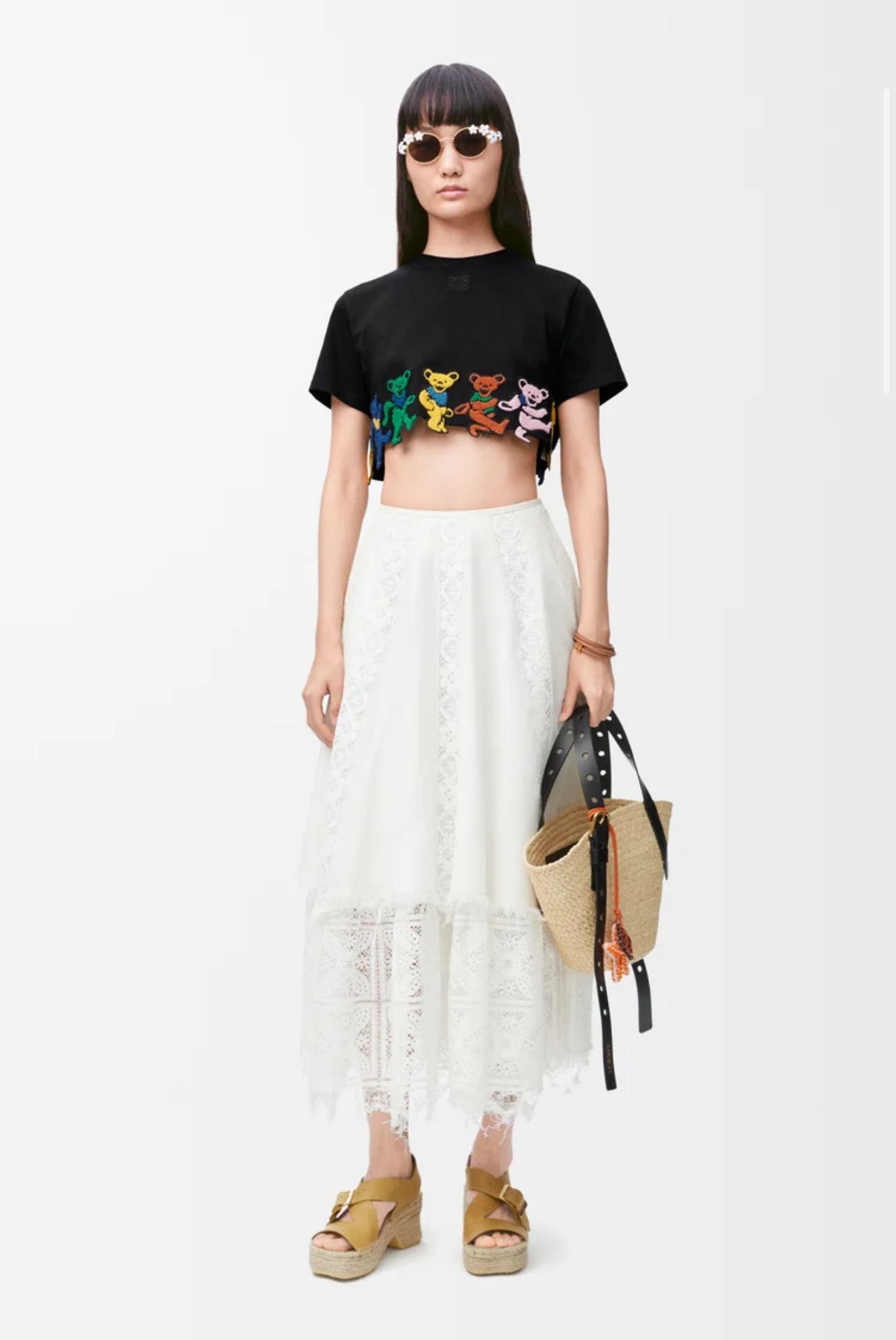 Grateful Dead × Loewe Loewe Grateful Dead Paula’s Ibiza Cropped T-Shirt in Cotton Size S / US 4 / IT 40 - 2 Thumbnail