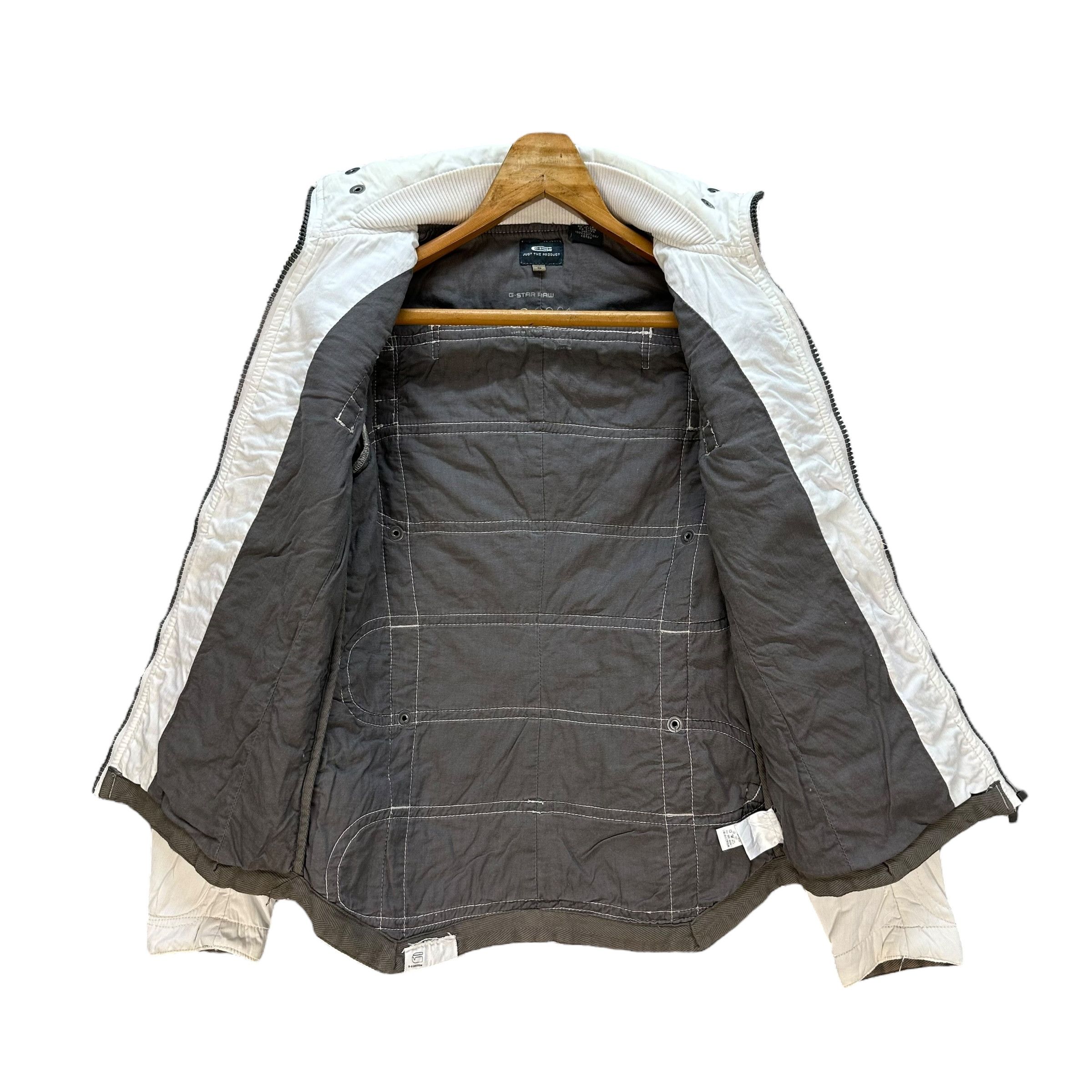 G-Star G-STAR RAW Techwear White Bomber Jacket #A65-1559 Size US S / EU 44-46 / 1 - 9 Thumbnail