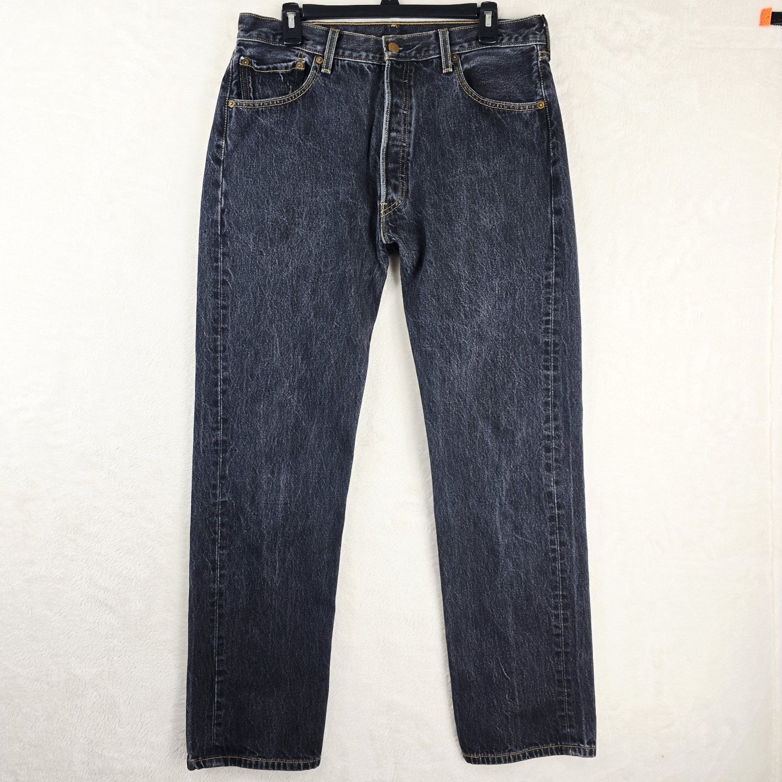 Levi's Vintage Levis 501xx Jeans Mens Fits 34x31 Black 36x36 Size US 34 / EU 50 - 2 Thumbnail