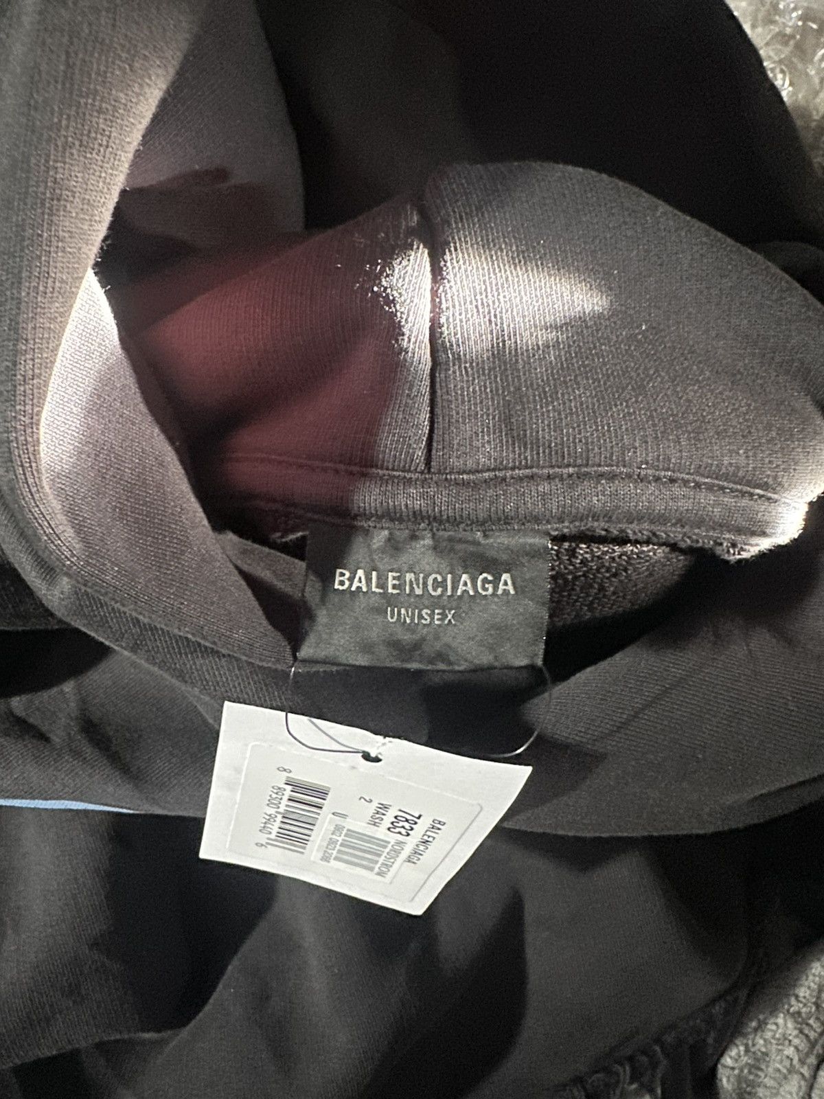 Balenciaga Balenciaga cropped logo distressed graphic hoodie size 2 Size US M / EU 48-50 / 2 - 12 Thumbnail