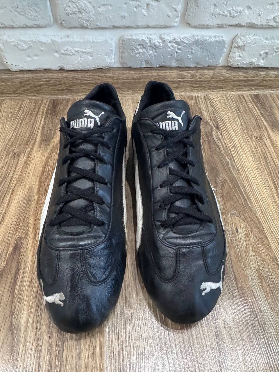 Puma Vintage Puma Speedcat Black Leather Sneakers Size US 11.5 / EU 44-45 - 6 Thumbnail