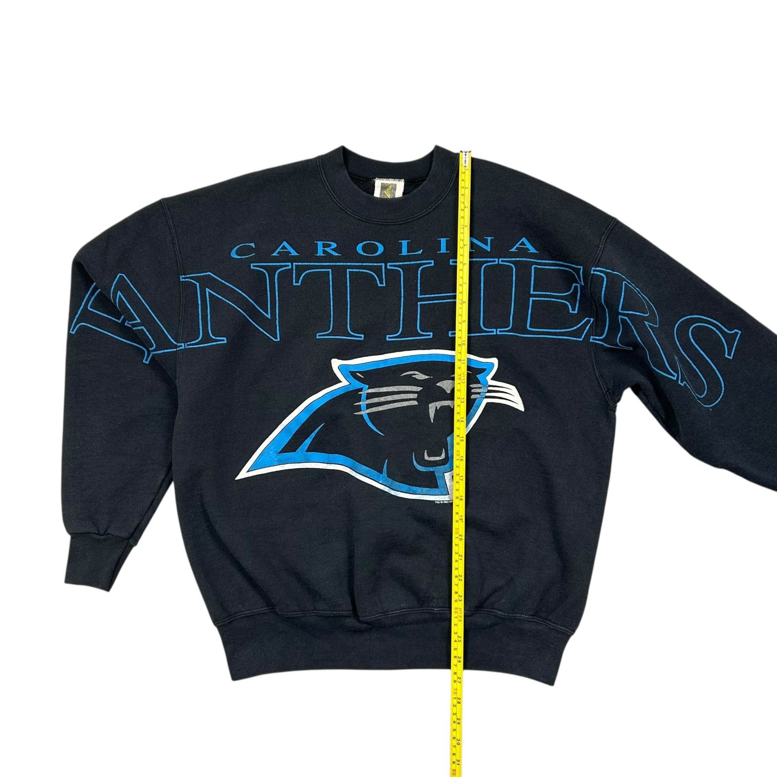 NFL VTG 90s CAROLINA PANTHERS CLIFF ENGLE SWEATSHIRT SPELL OUT Size US L / EU 52-54 / 3 - 8 Thumbnail
