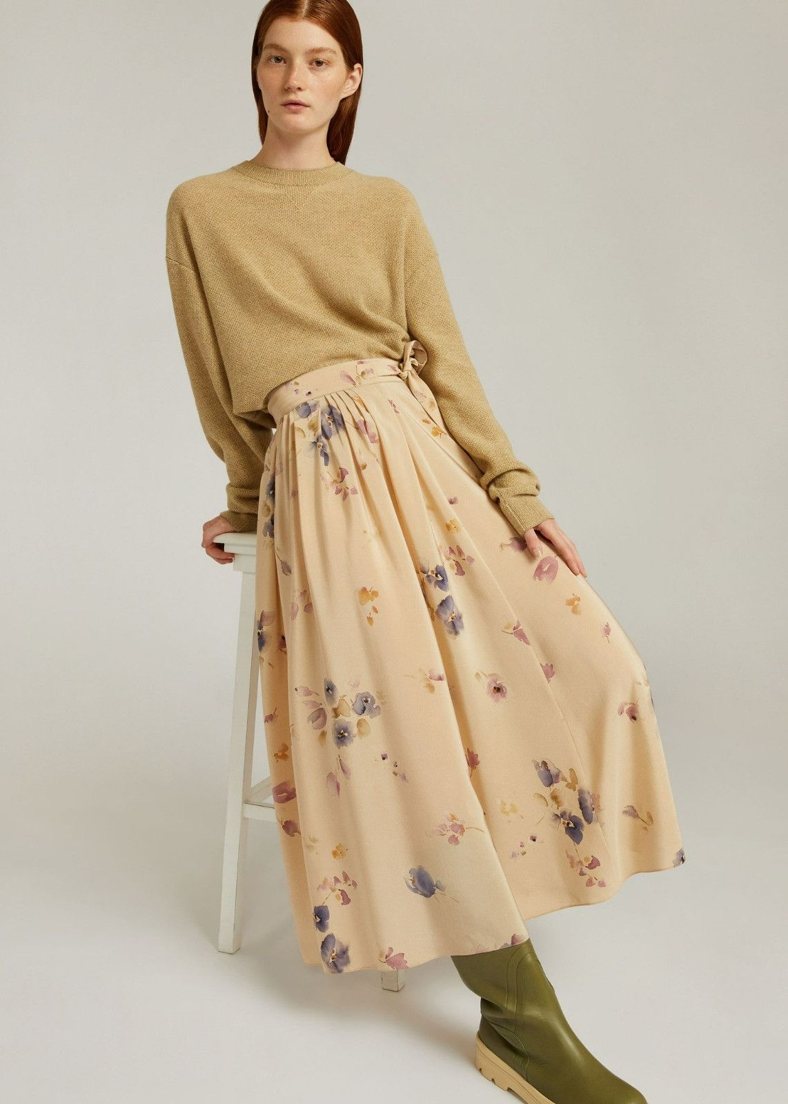 Loro Piana o1srvl11e0424 Skirt in Brown Size 27" / US 4 / IT 40 - 2 Thumbnail