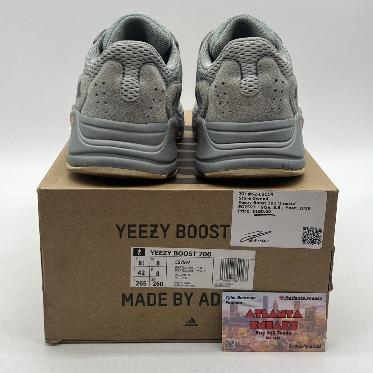 Adidas Yeezy boost 700 inertia Size US 8.5 / EU 41-42 - 3 Thumbnail