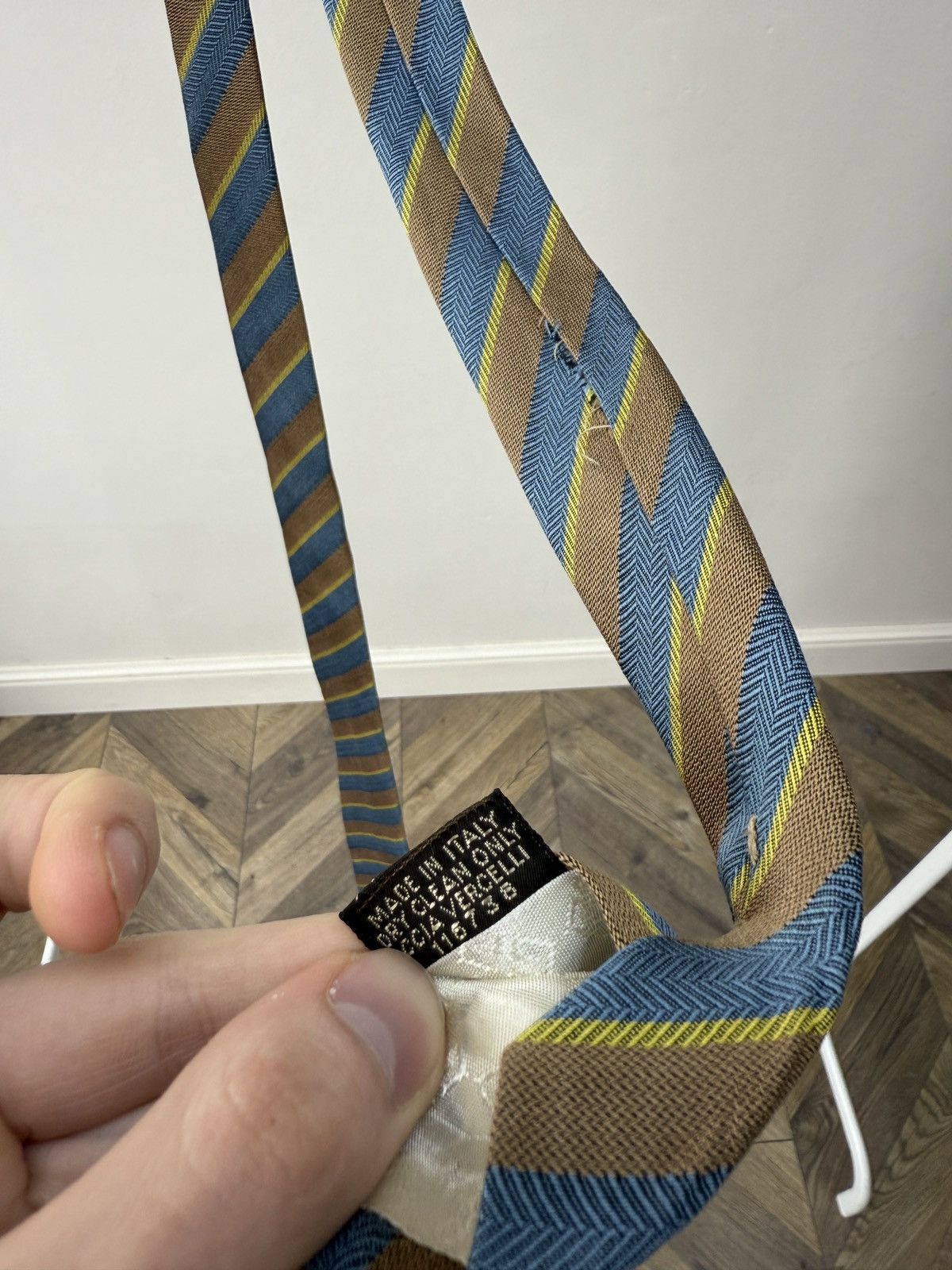 Givenchy Vintage Givenchy Gentleman Paris Silk Tie Striped Size ONE SIZE - 10 Thumbnail