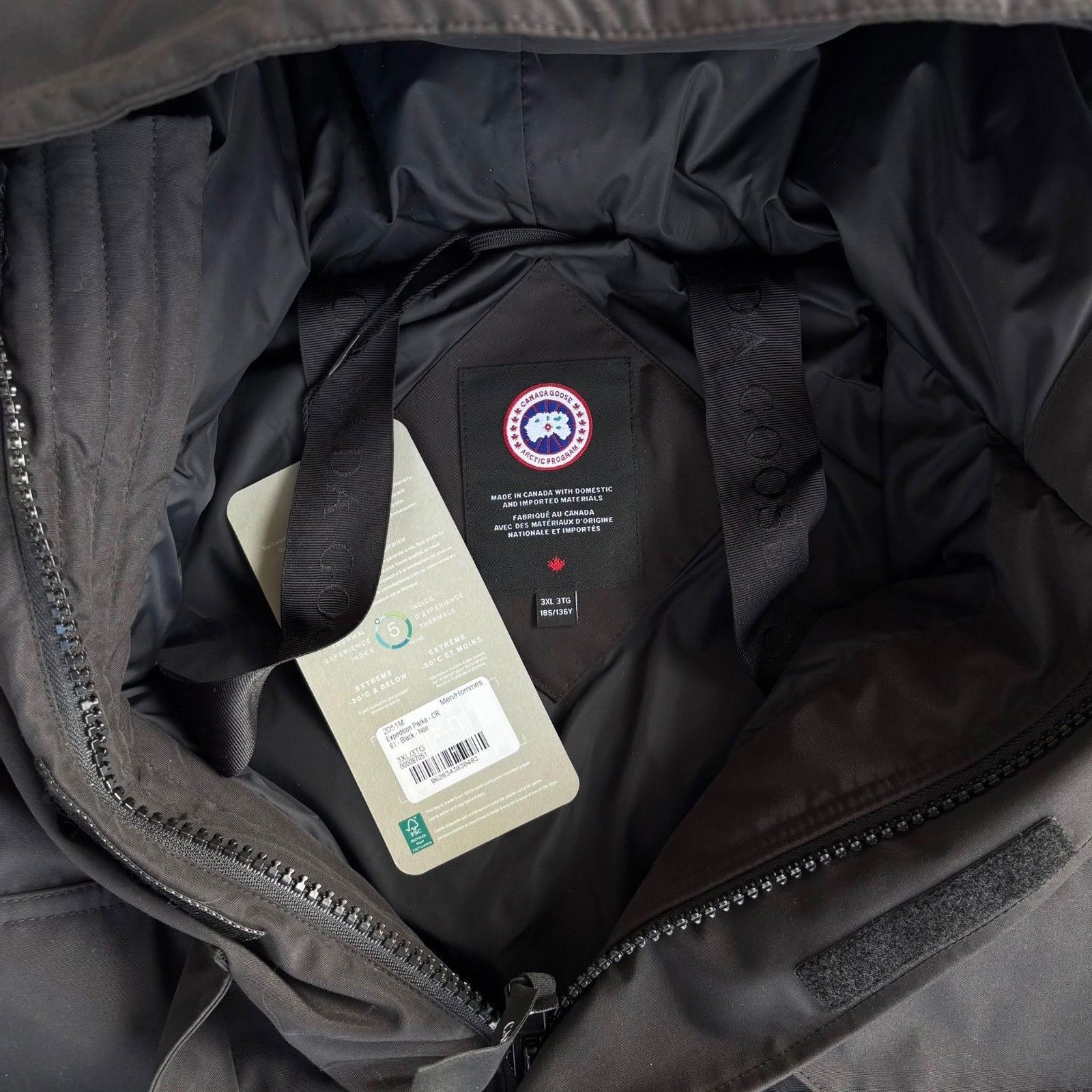 Canada Goose Canada Goose Black Expedition Parka - 3XL - $1725 USD - New Size US XXL / EU 58 / 5 - 5 Thumbnail