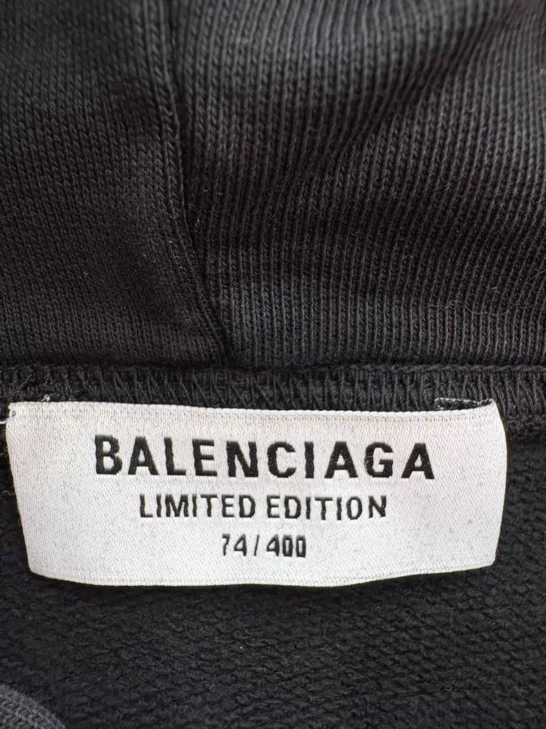 Balenciaga Balenciaga Female Celebrity Poster Washed Black Hoodie Size US S / EU 44-46 / 1 - 7 Thumbnail