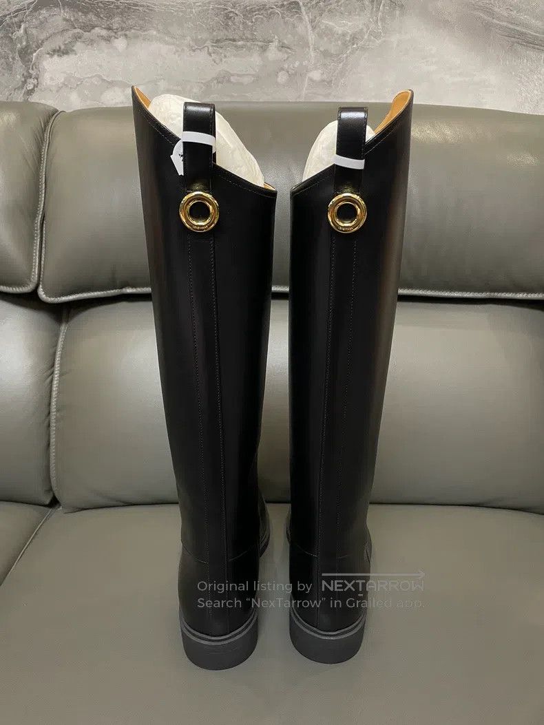 Loro Piana LORO PIANA Small calfskin metal buckle boots with rounded Size US 7.5 / IT 37.5 - 5 Thumbnail