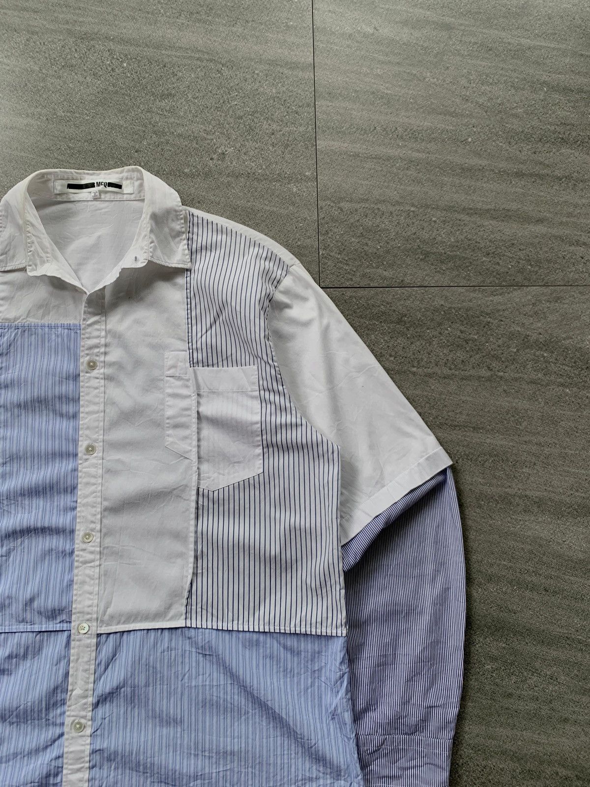 Alexander McQueen FREE TAX! Patchworked Longsleeve Shirt Size US M / EU 48-50 / 2 - 2 Thumbnail